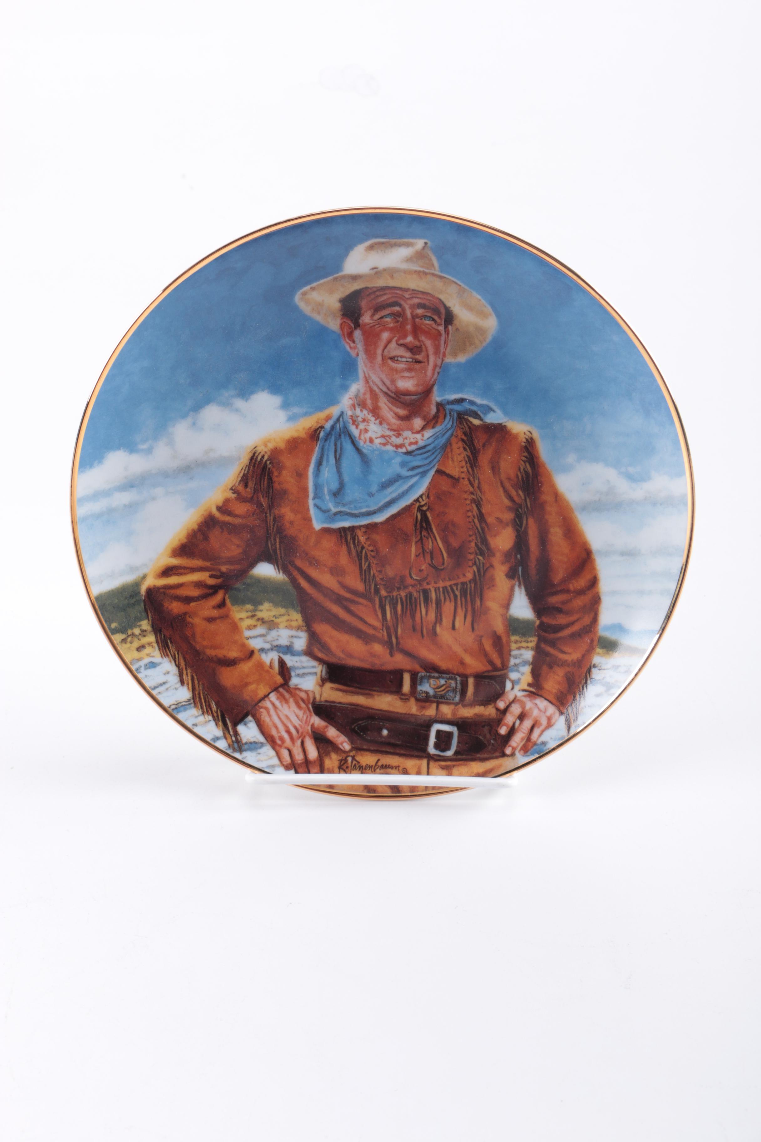 Assorted Collectible Plates and Mugs Featuring Norman Rockwell