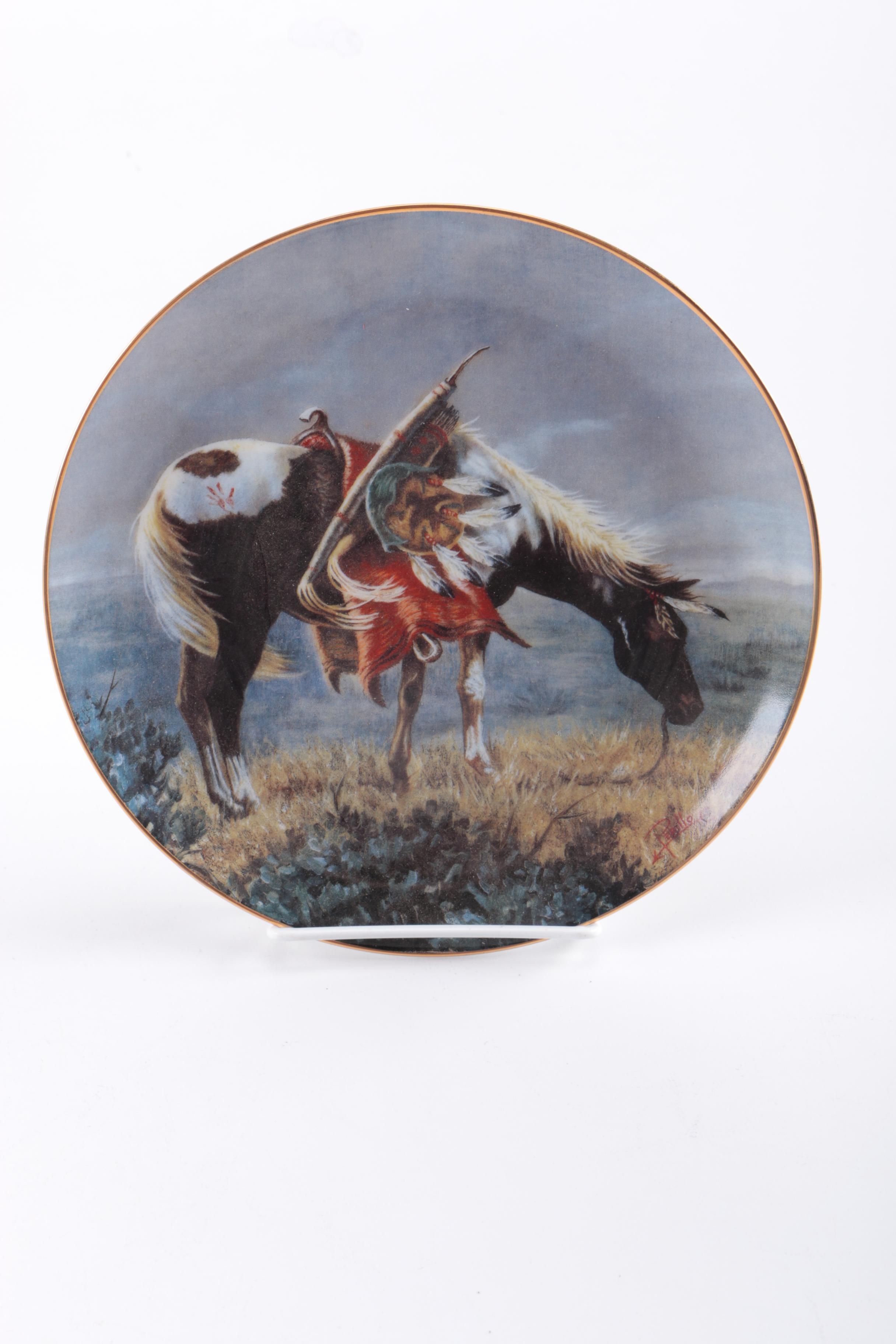 Assorted Collectible Plates and Mugs Featuring Norman Rockwell