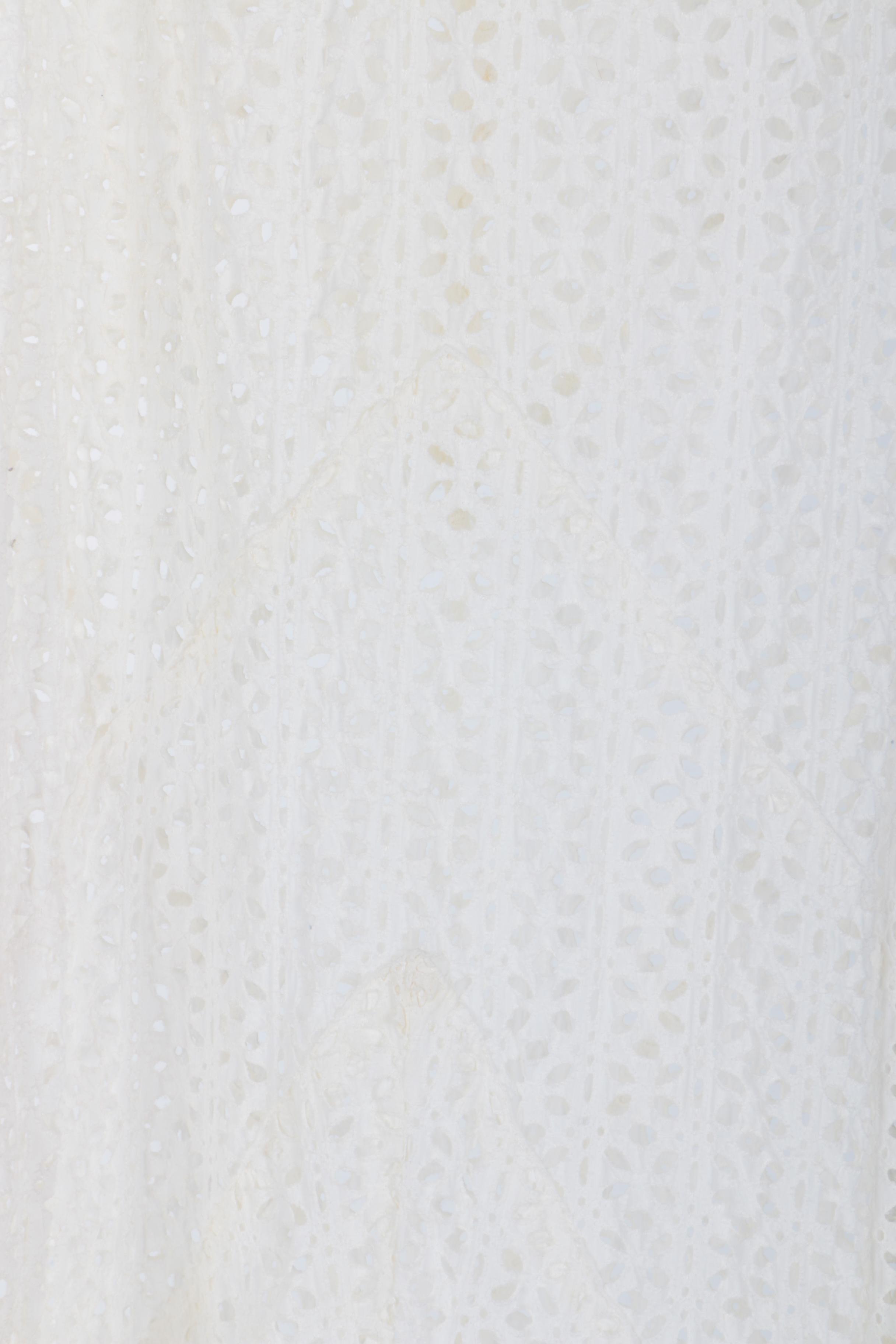 Vintage White Cotton Eyelet Dress