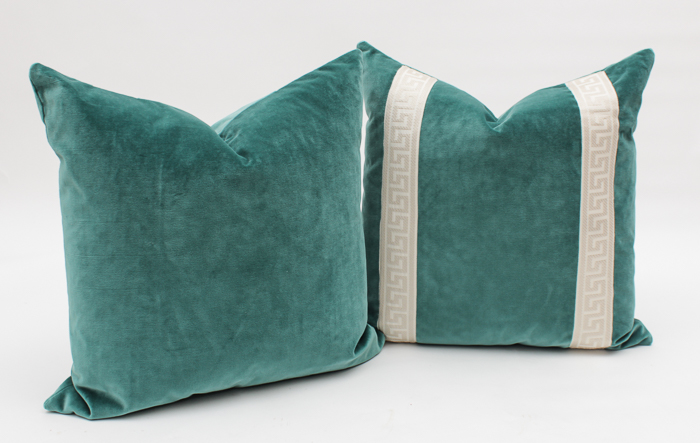 Teal Velvet Pillows
