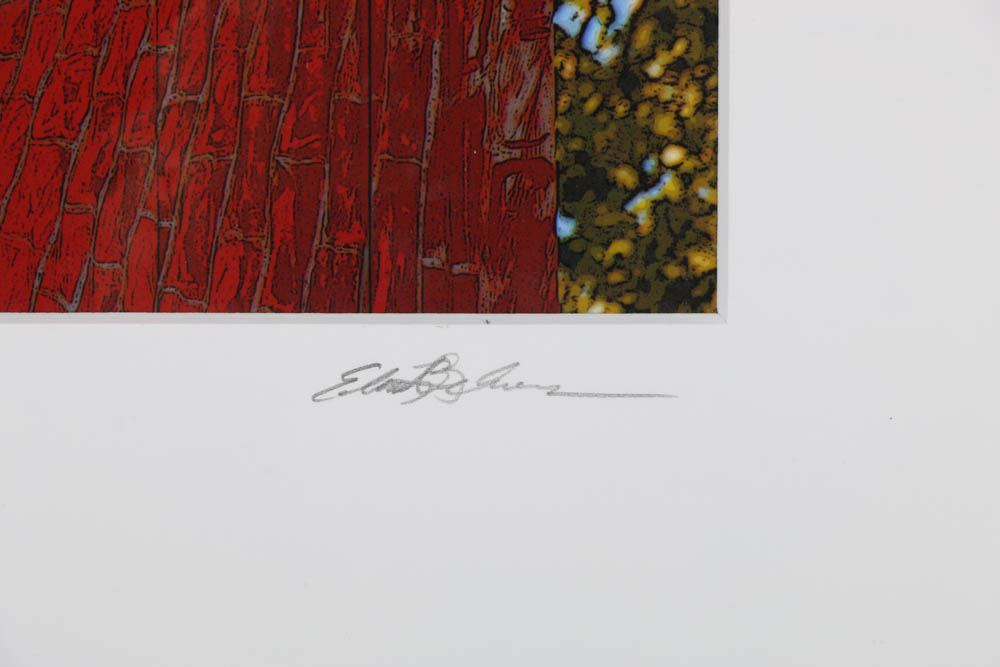 Pair of Ed Behrens Digital Photographs "Rusty Metal" and "Metal Sculpture"