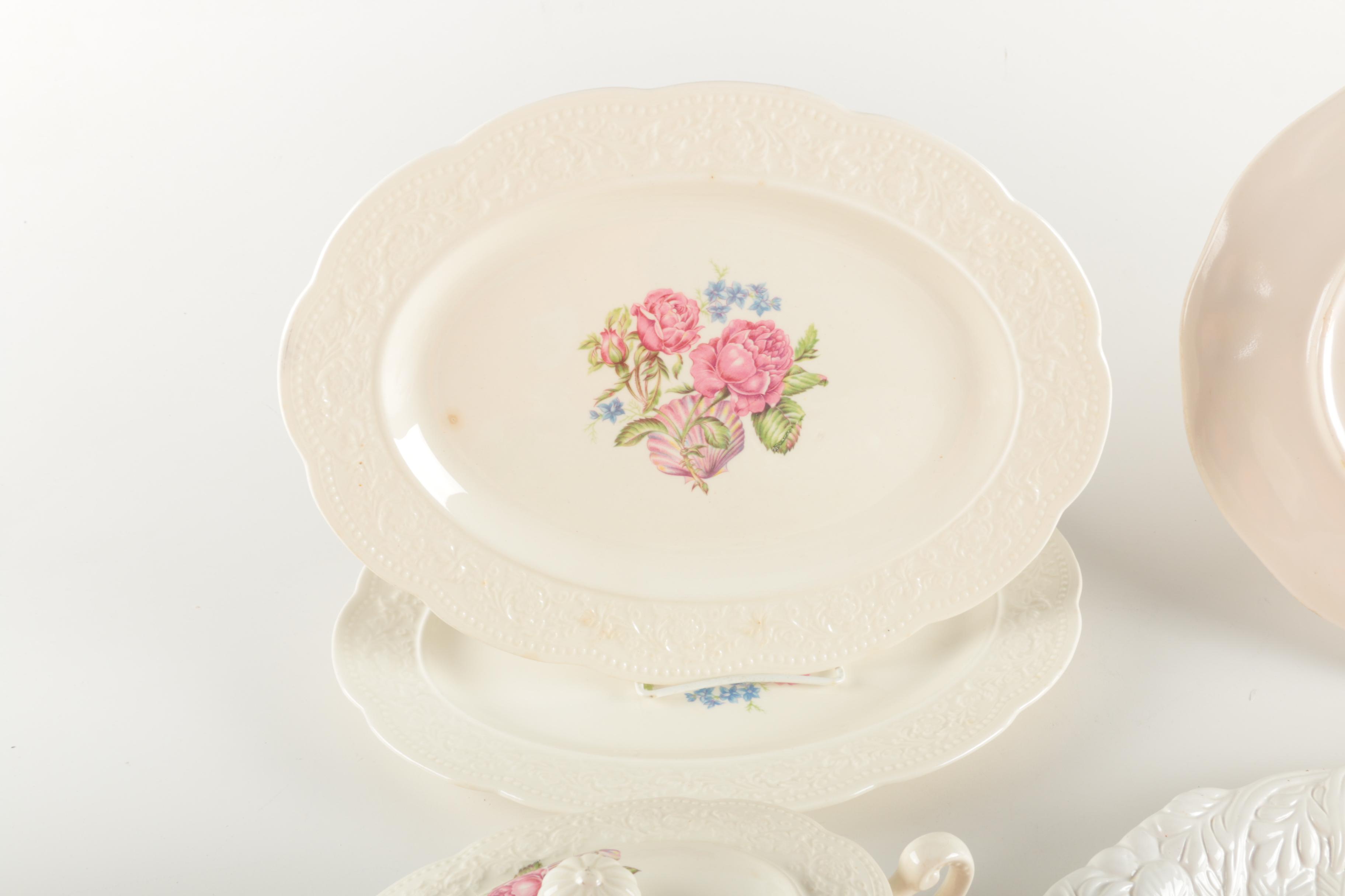 Dinner Serveware Pieces with Edwin M. Knowles