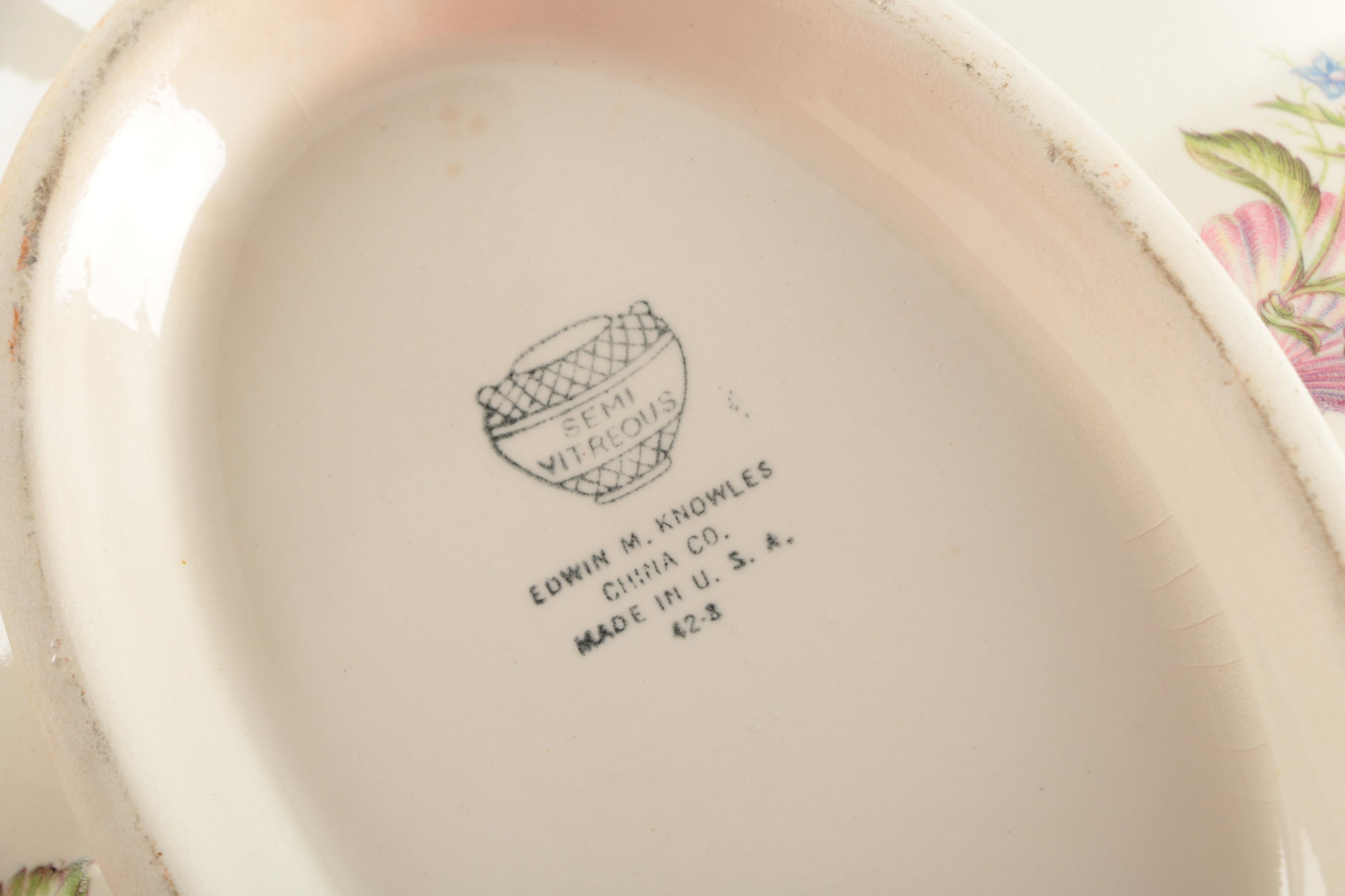 Dinner Serveware Pieces with Edwin M. Knowles