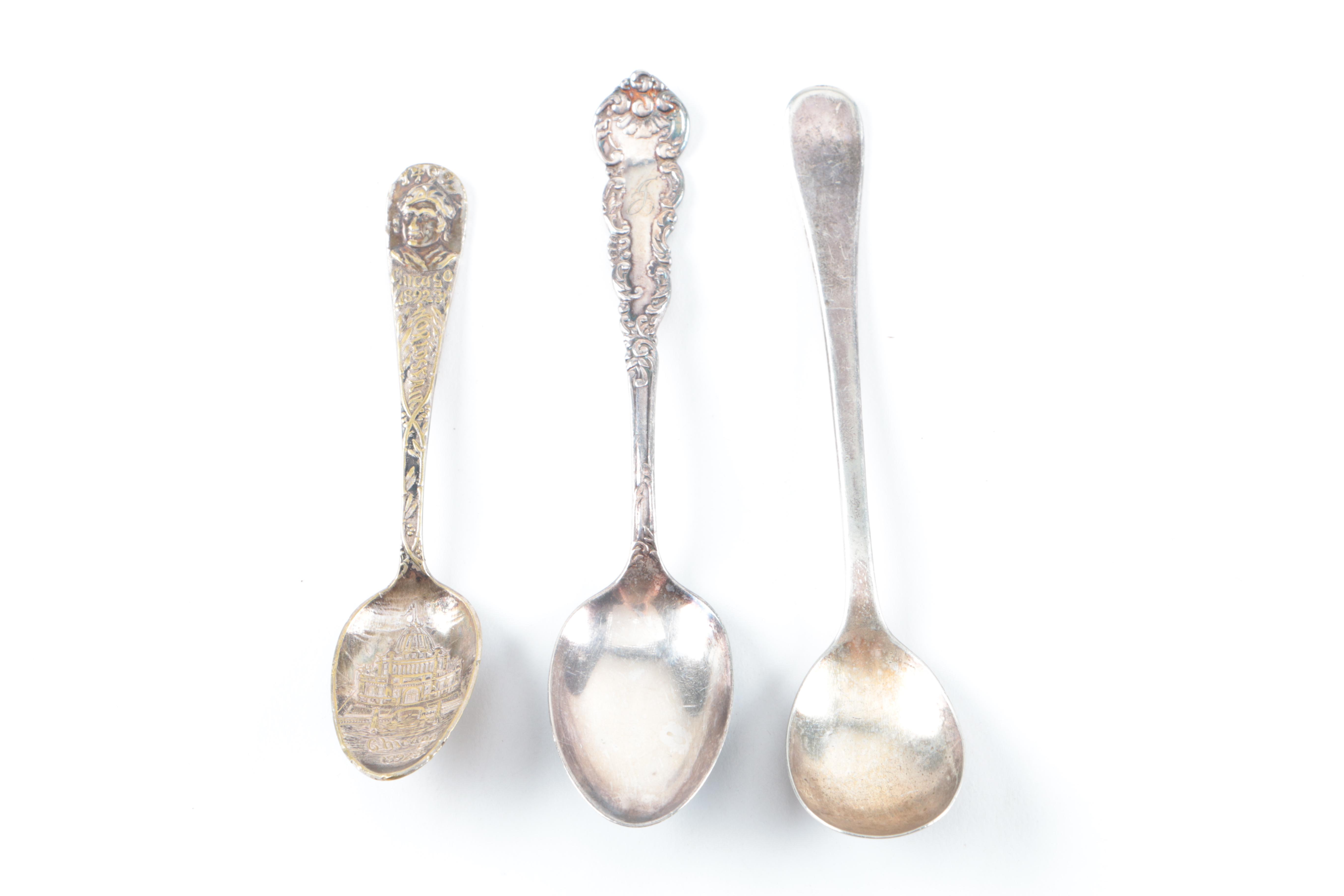 Assorted Silver-Plated and Stainless Steel Utensils Featuring Oneida
