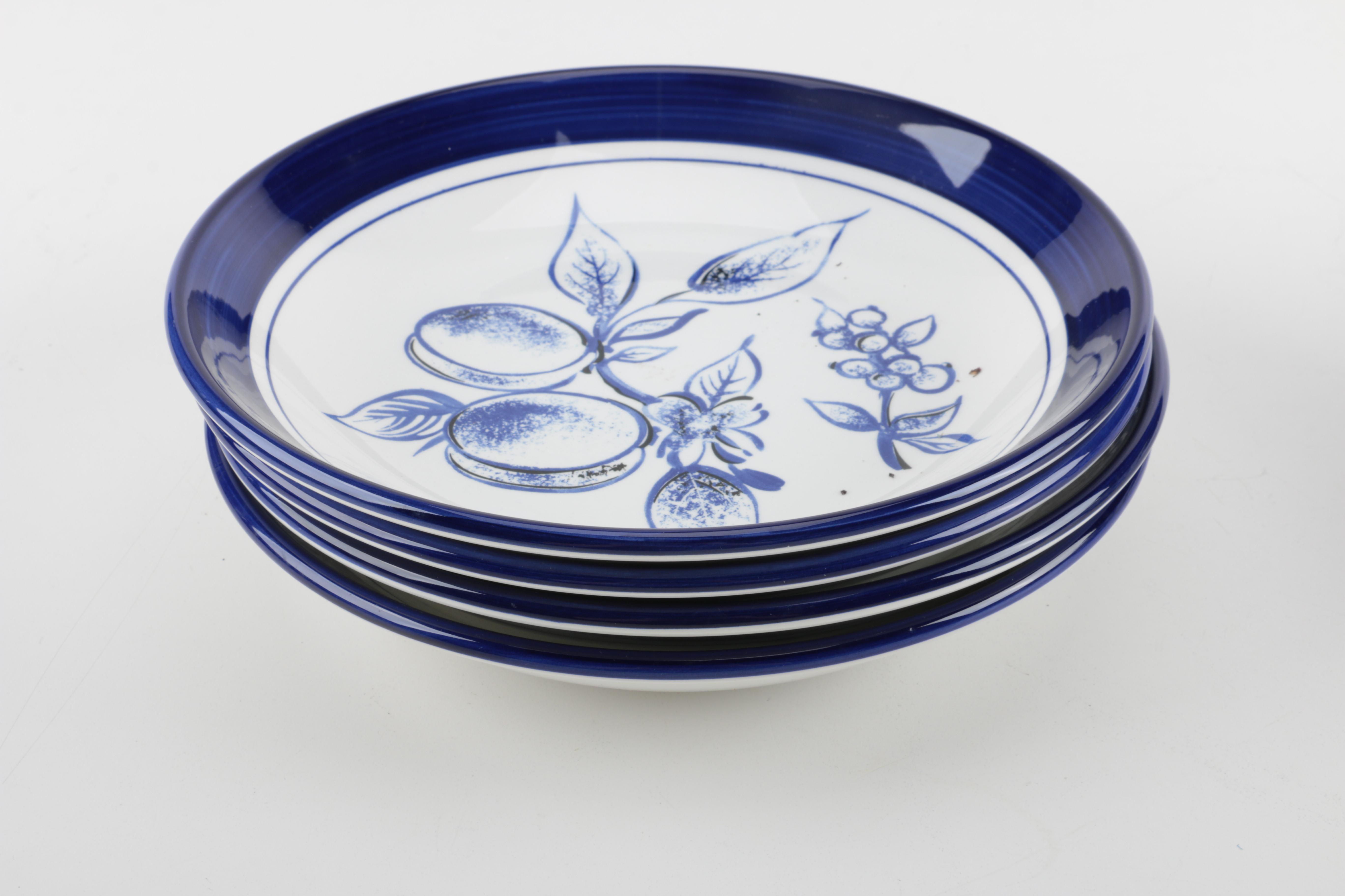 Blue and White Tableware Featuring Over and Back, Inc