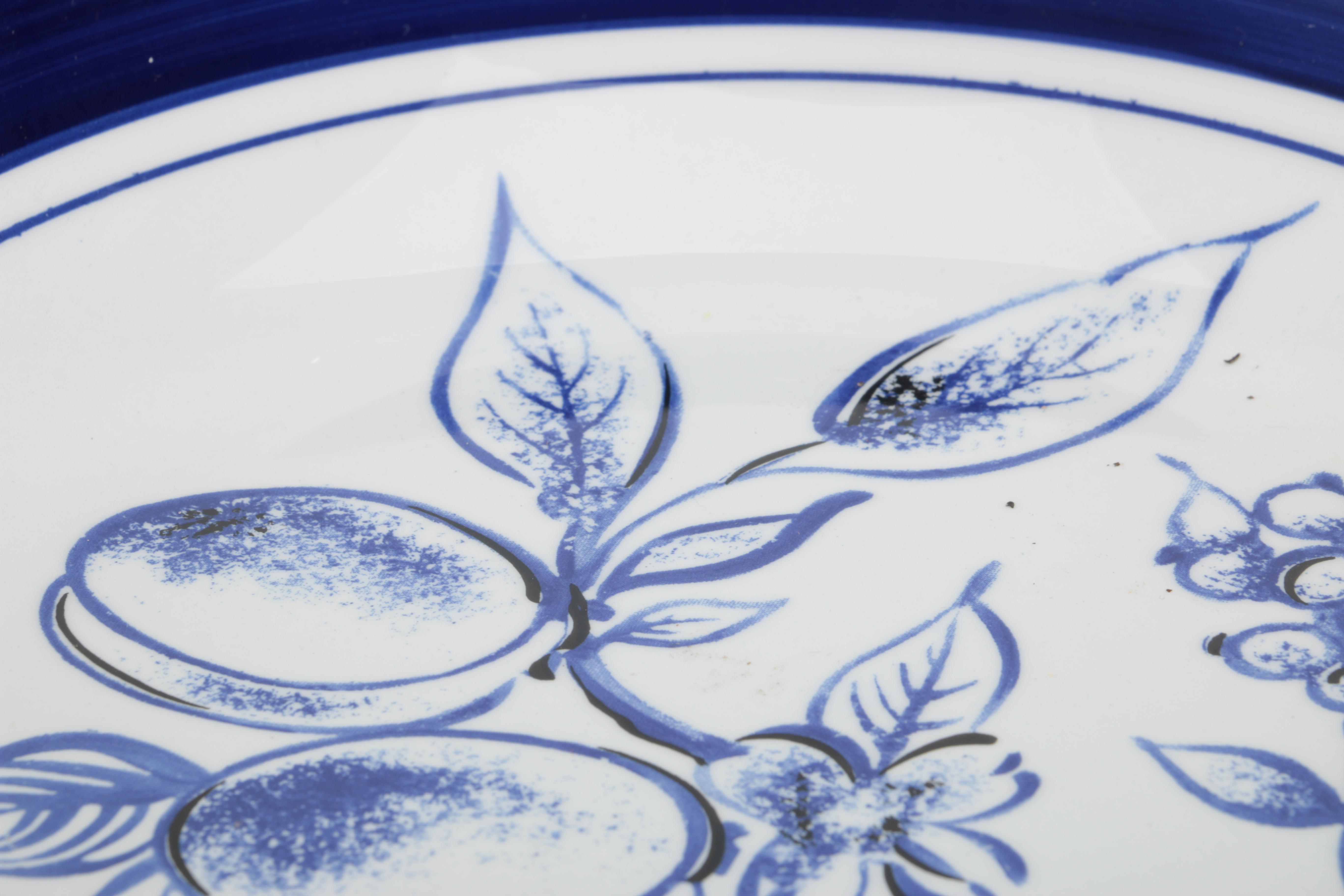 Blue and White Tableware Featuring Over and Back, Inc