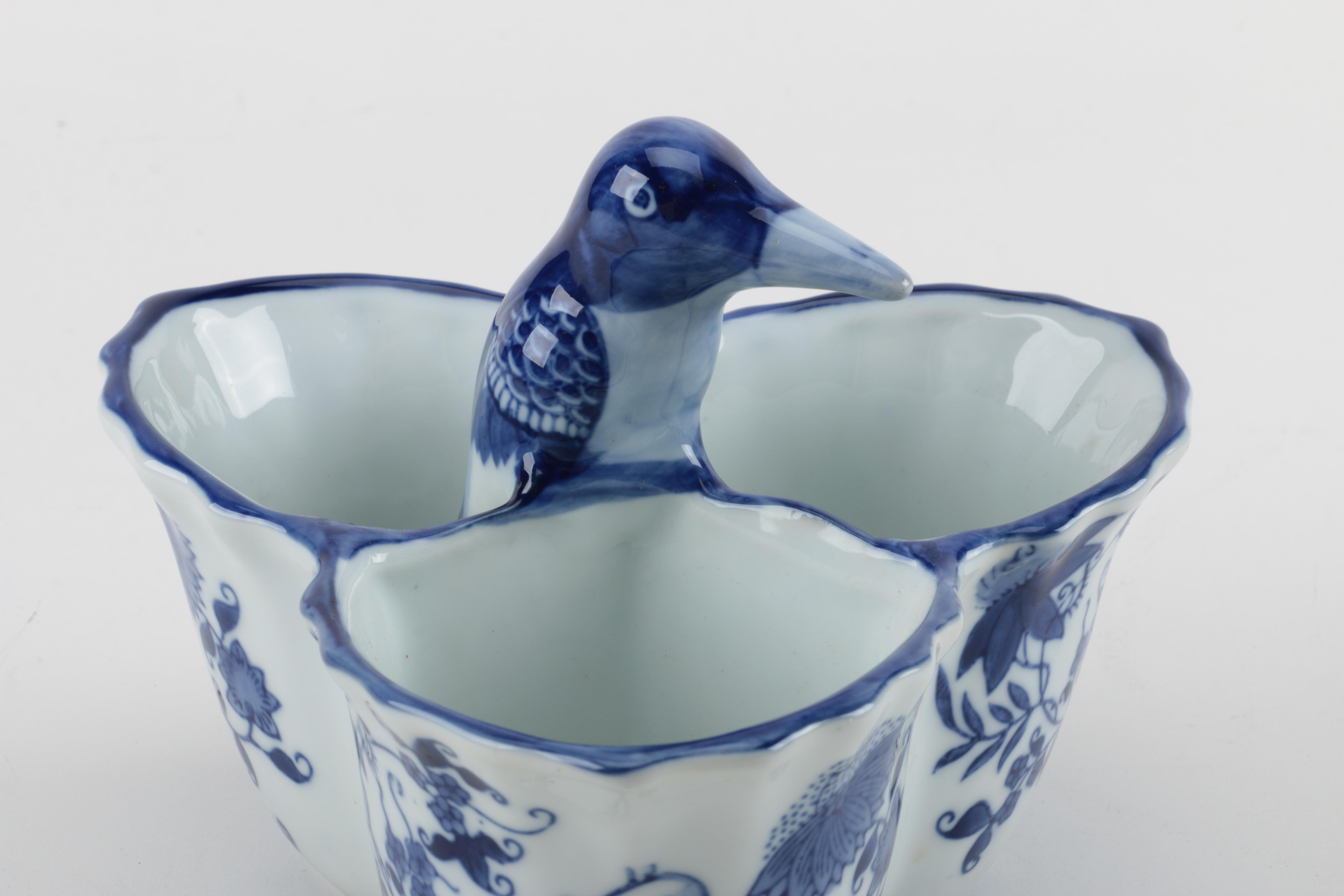 Blue and White Tableware Featuring Over and Back, Inc