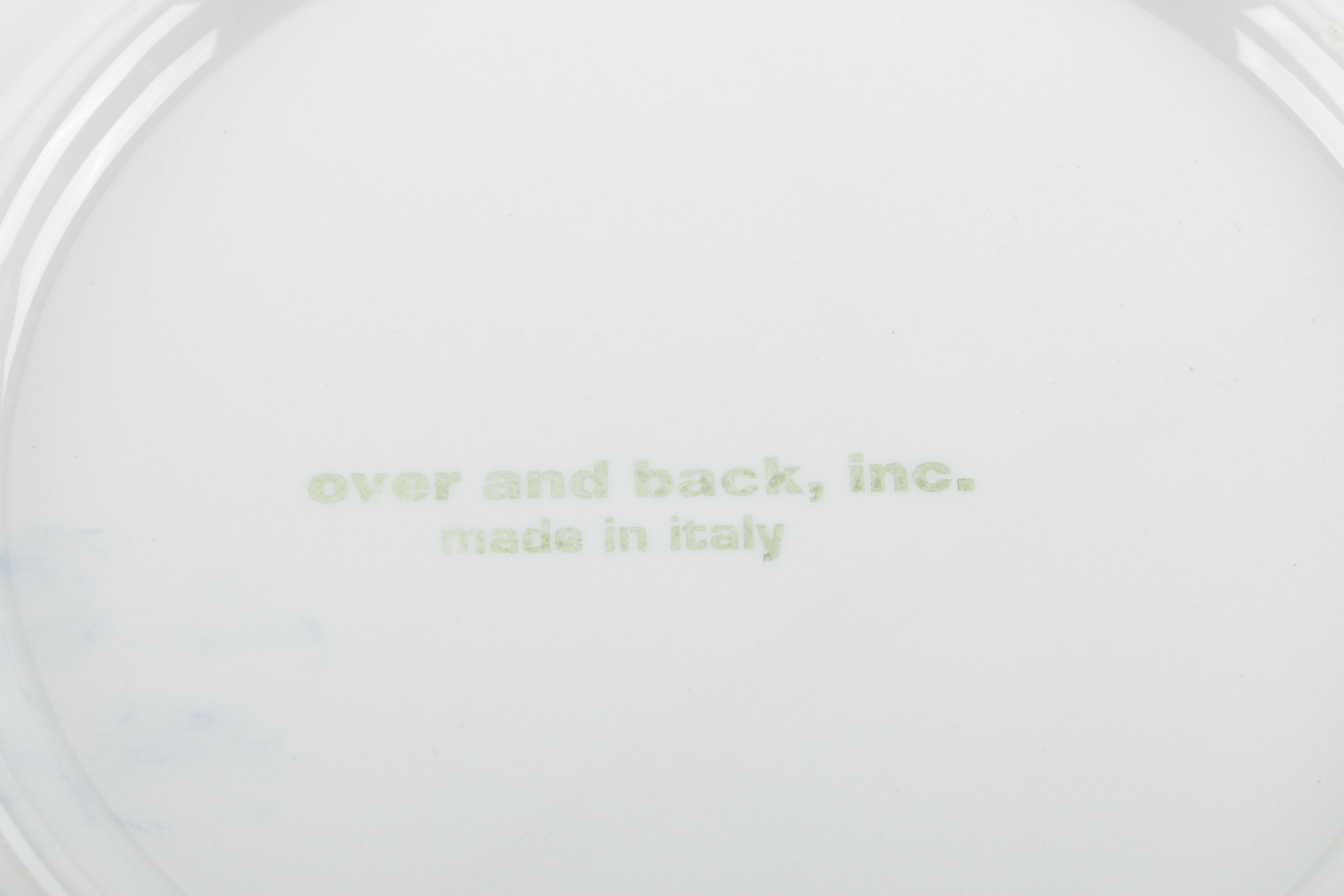 Blue and White Tableware Featuring Over and Back, Inc