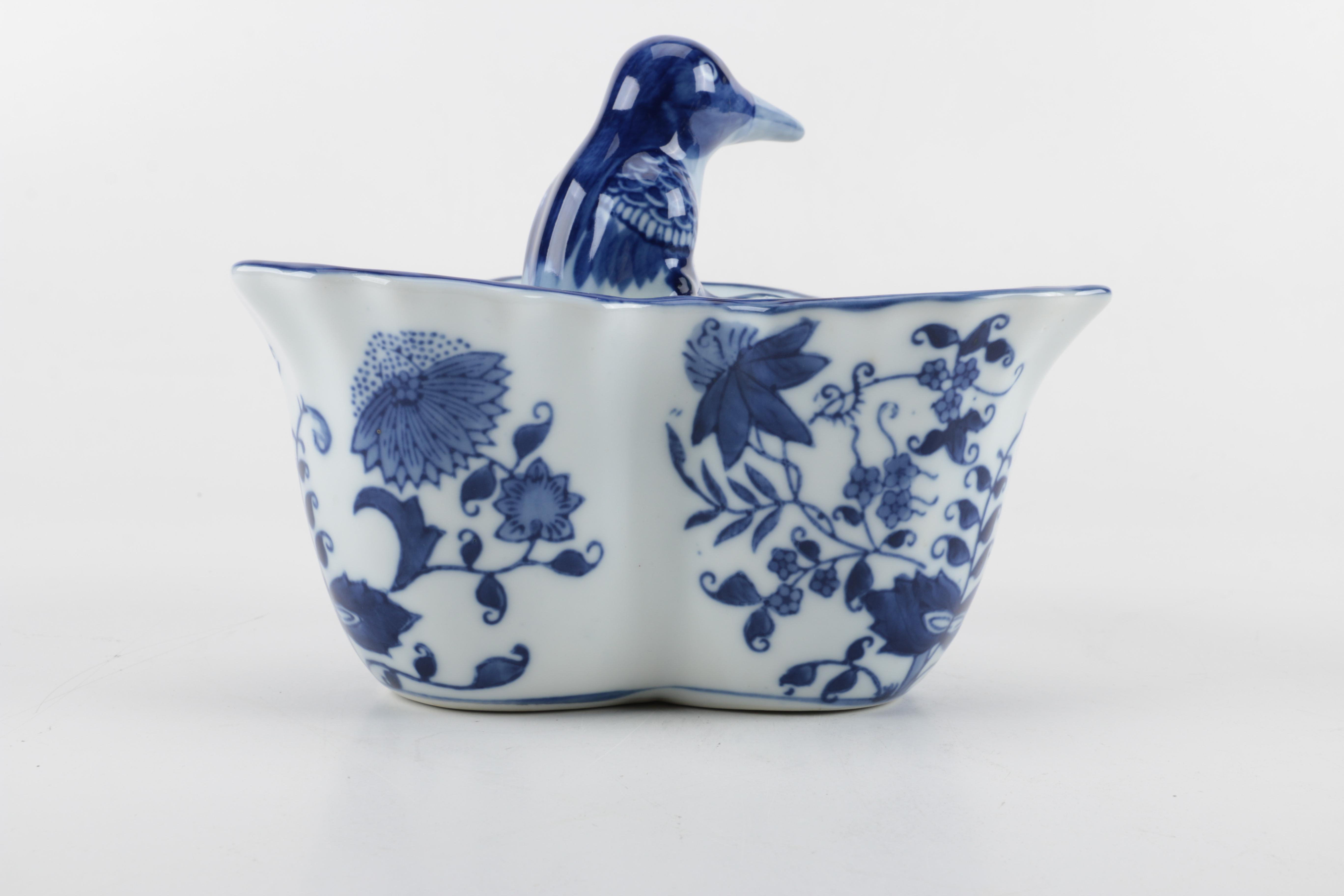 Blue and White Tableware Featuring Over and Back, Inc