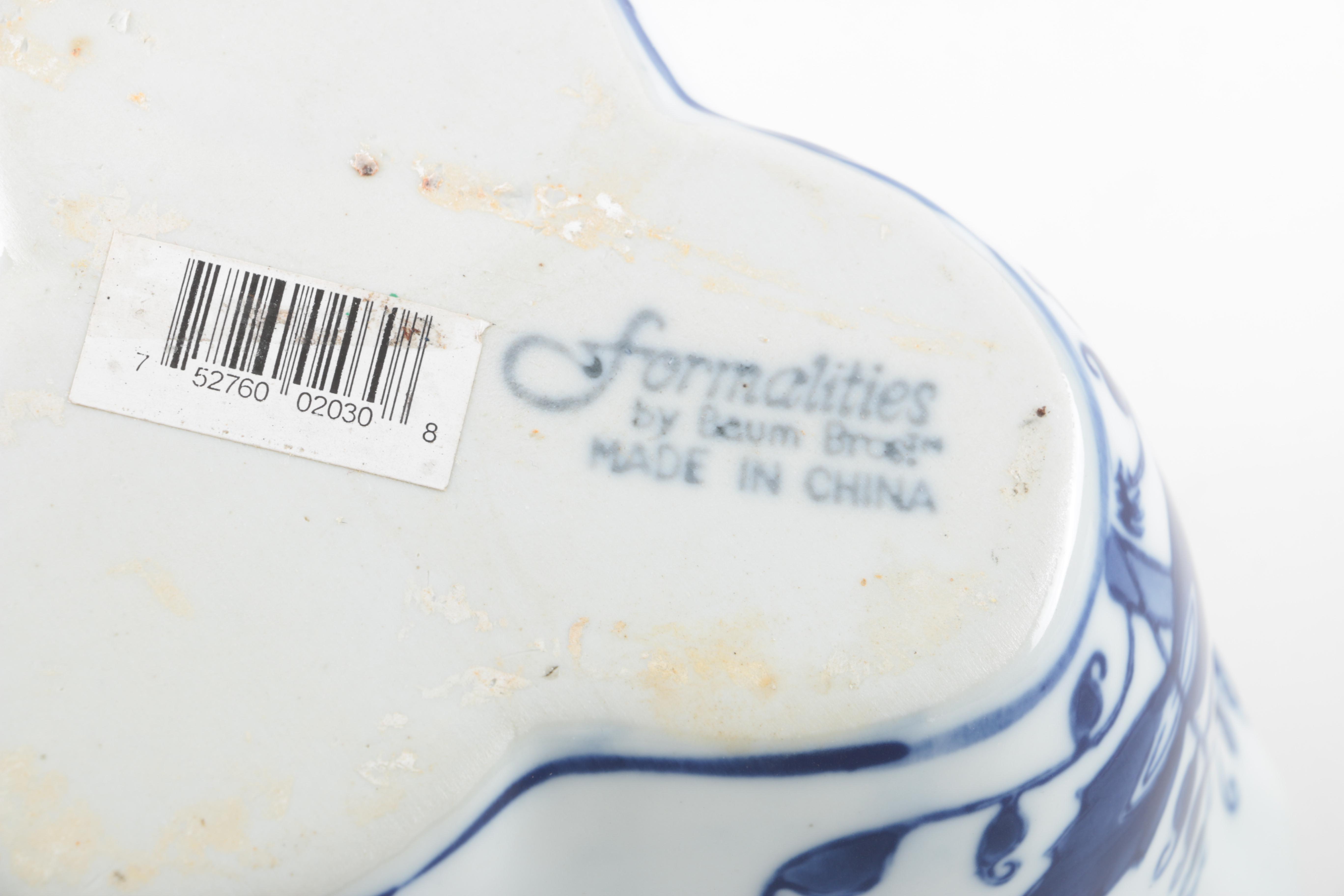Blue and White Tableware Featuring Over and Back, Inc