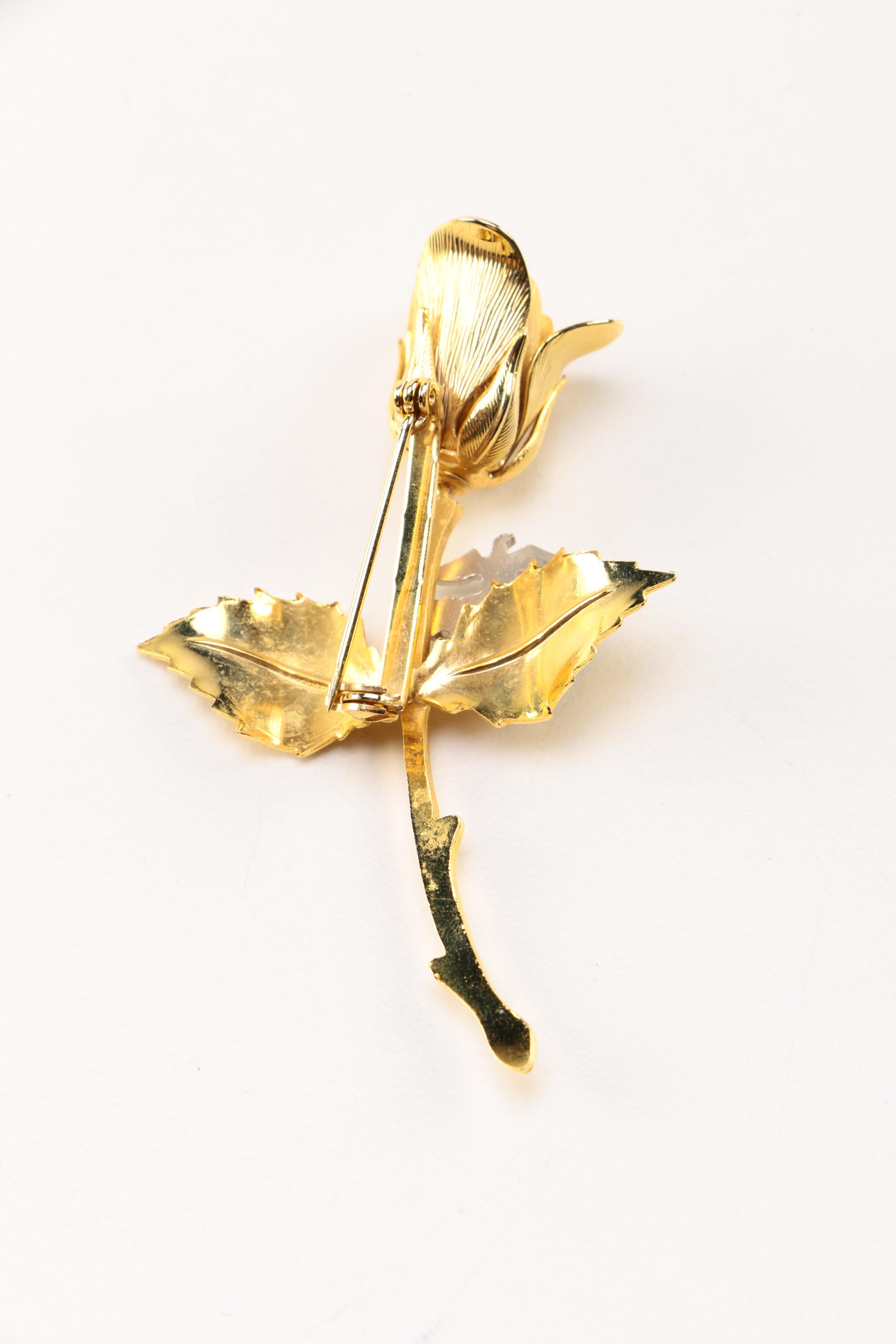 Collection of Marine Corps Gold Tone Rose Pins