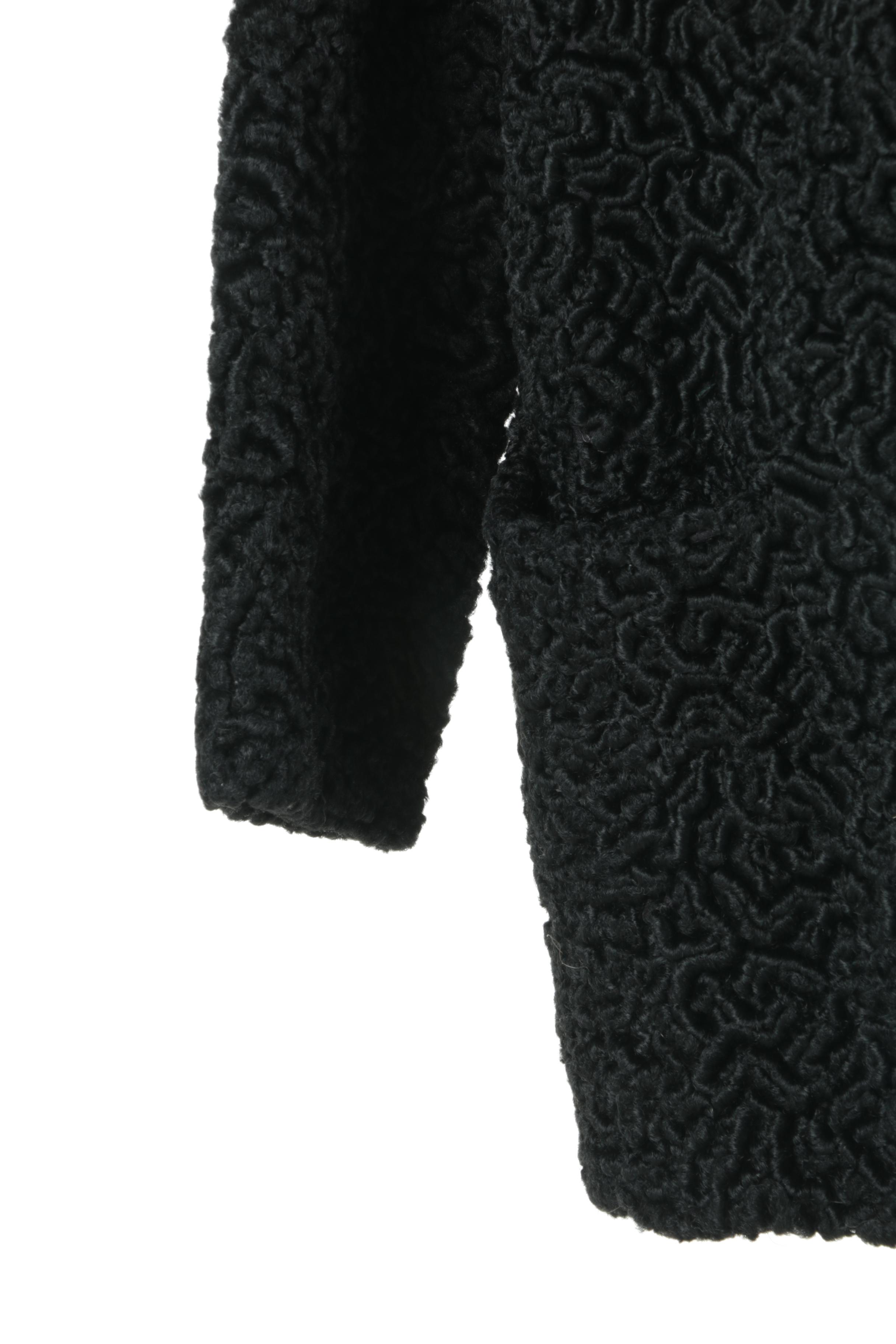 1960s Vintage Opducke's Faux Persian Lamb Fur Coat