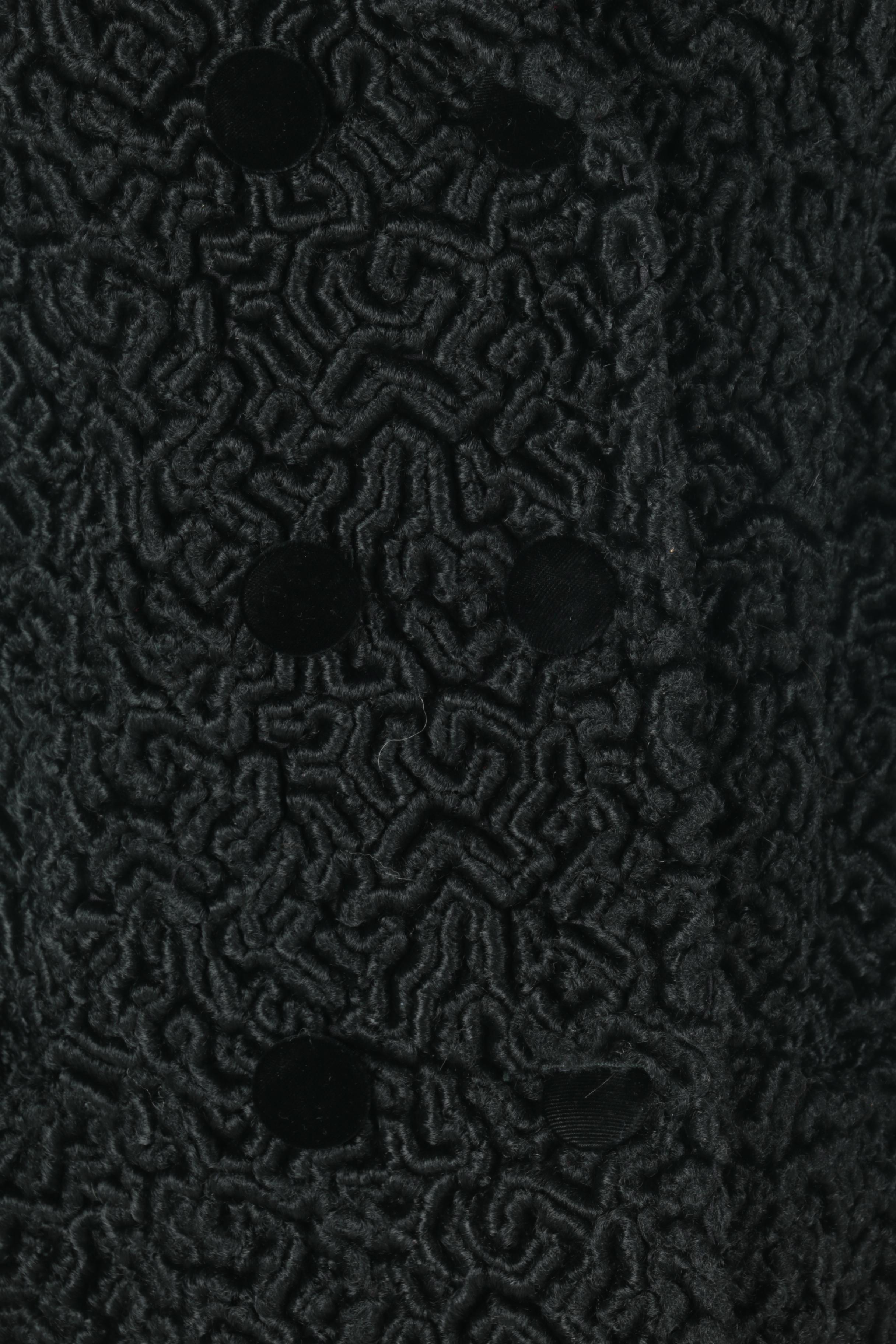 1960s Vintage Opducke's Faux Persian Lamb Fur Coat