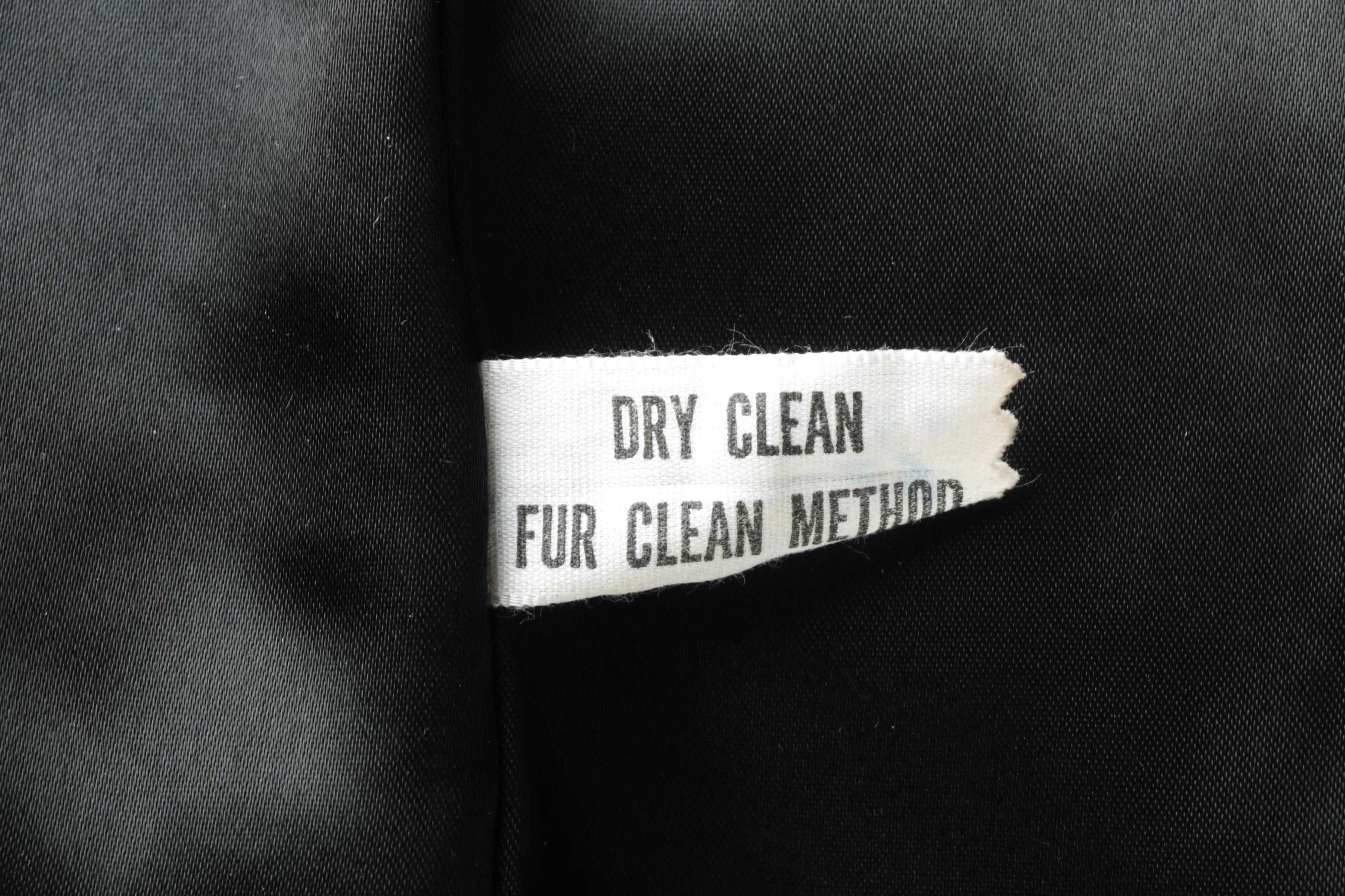 1960s Vintage Opducke's Faux Persian Lamb Fur Coat