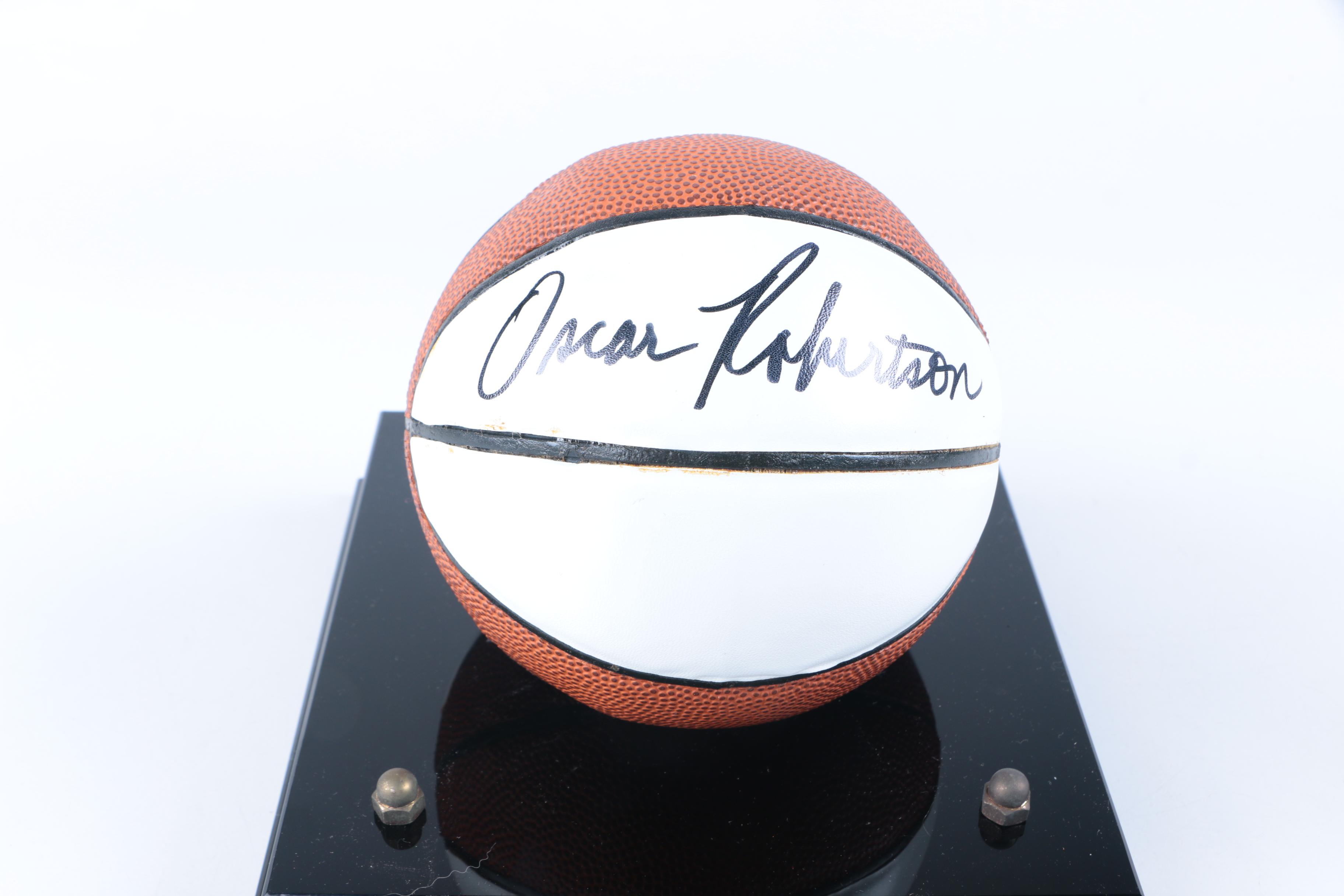 Oscar Robertson Autographed Basketball
