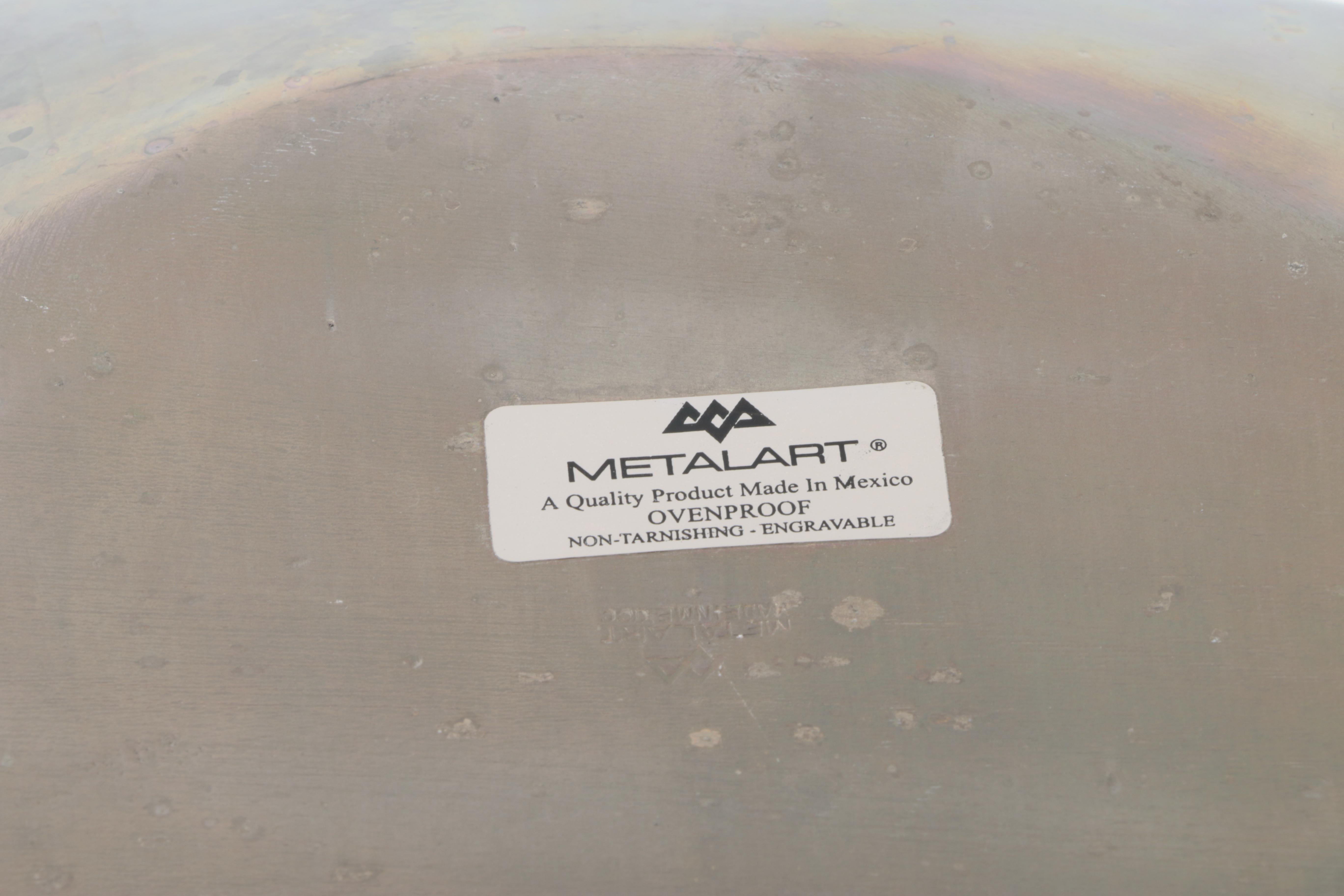 Monogrammed "A" Metal Dish