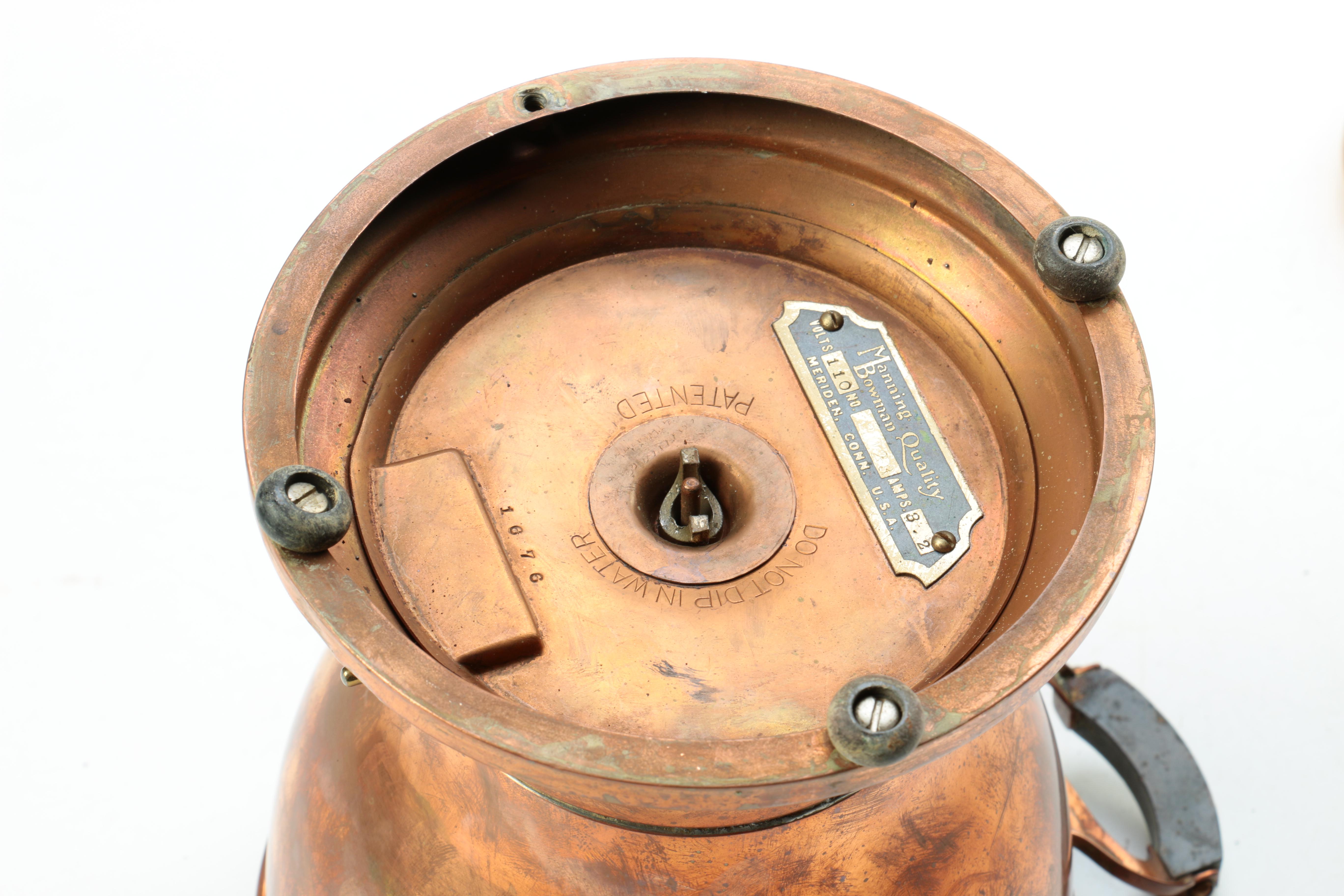 Manning Bowman Percolator and Decorative Cast Metal Urn