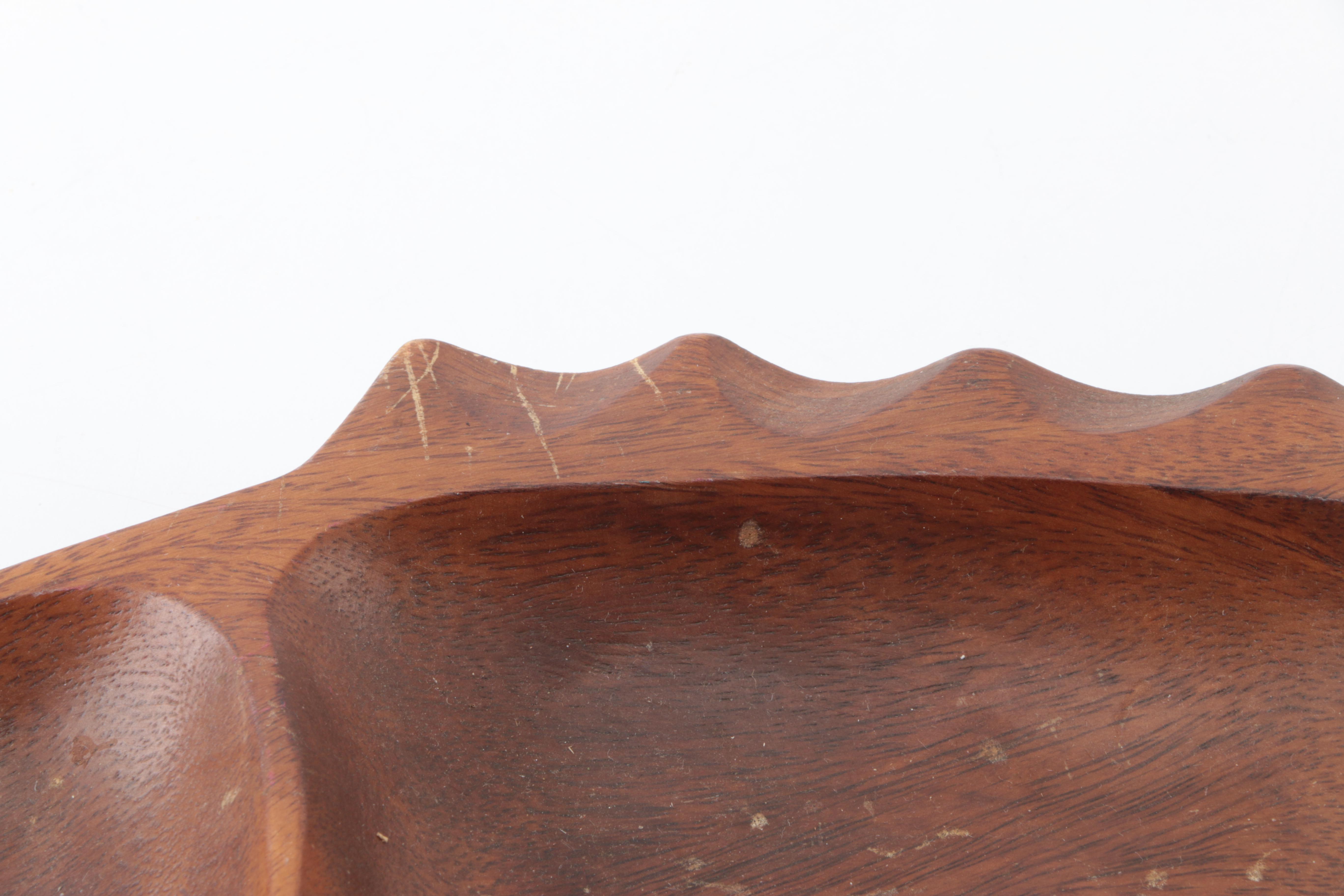 Wooden Table and Serving Ware