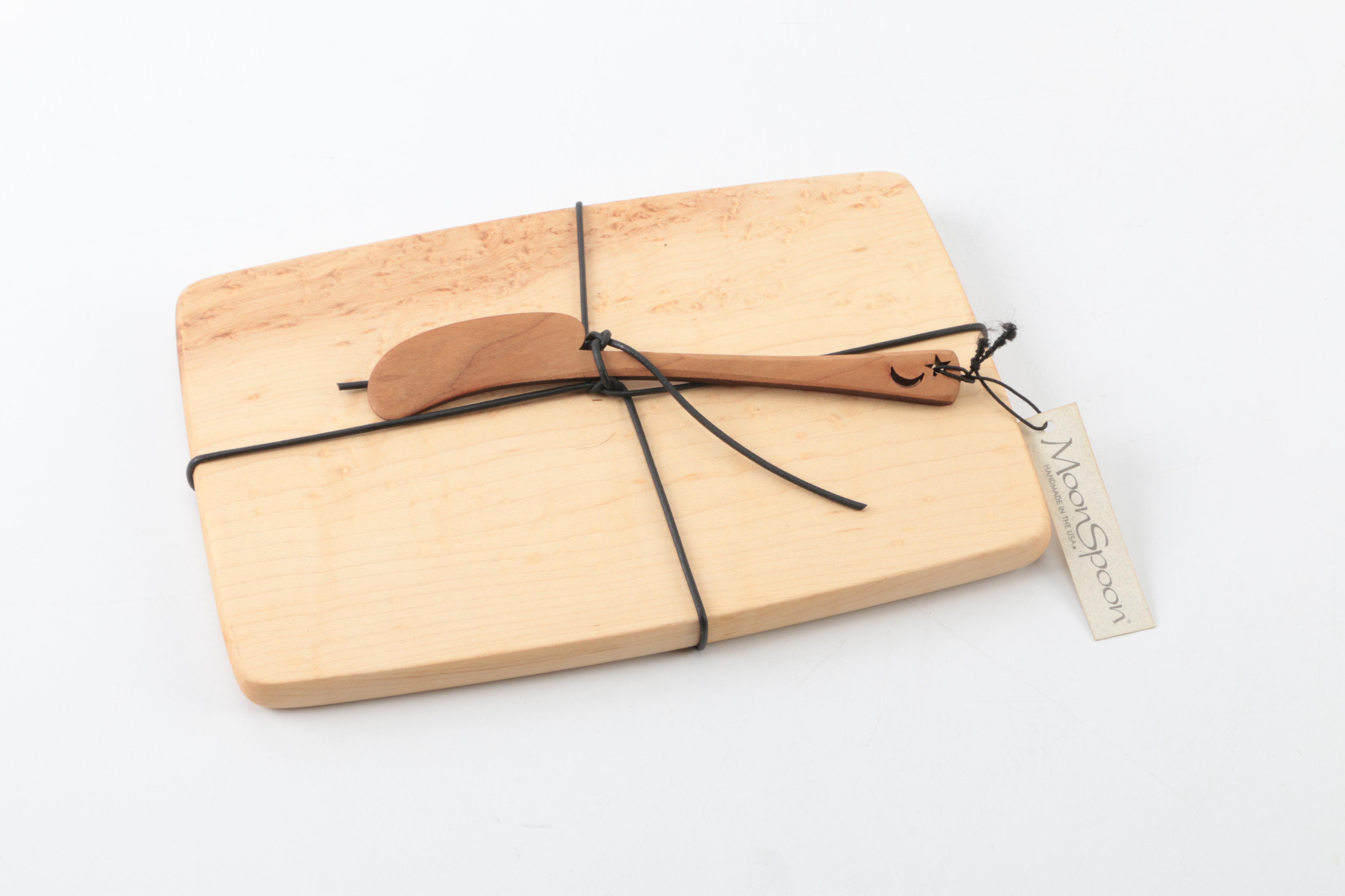 Wooden Table and Serving Ware