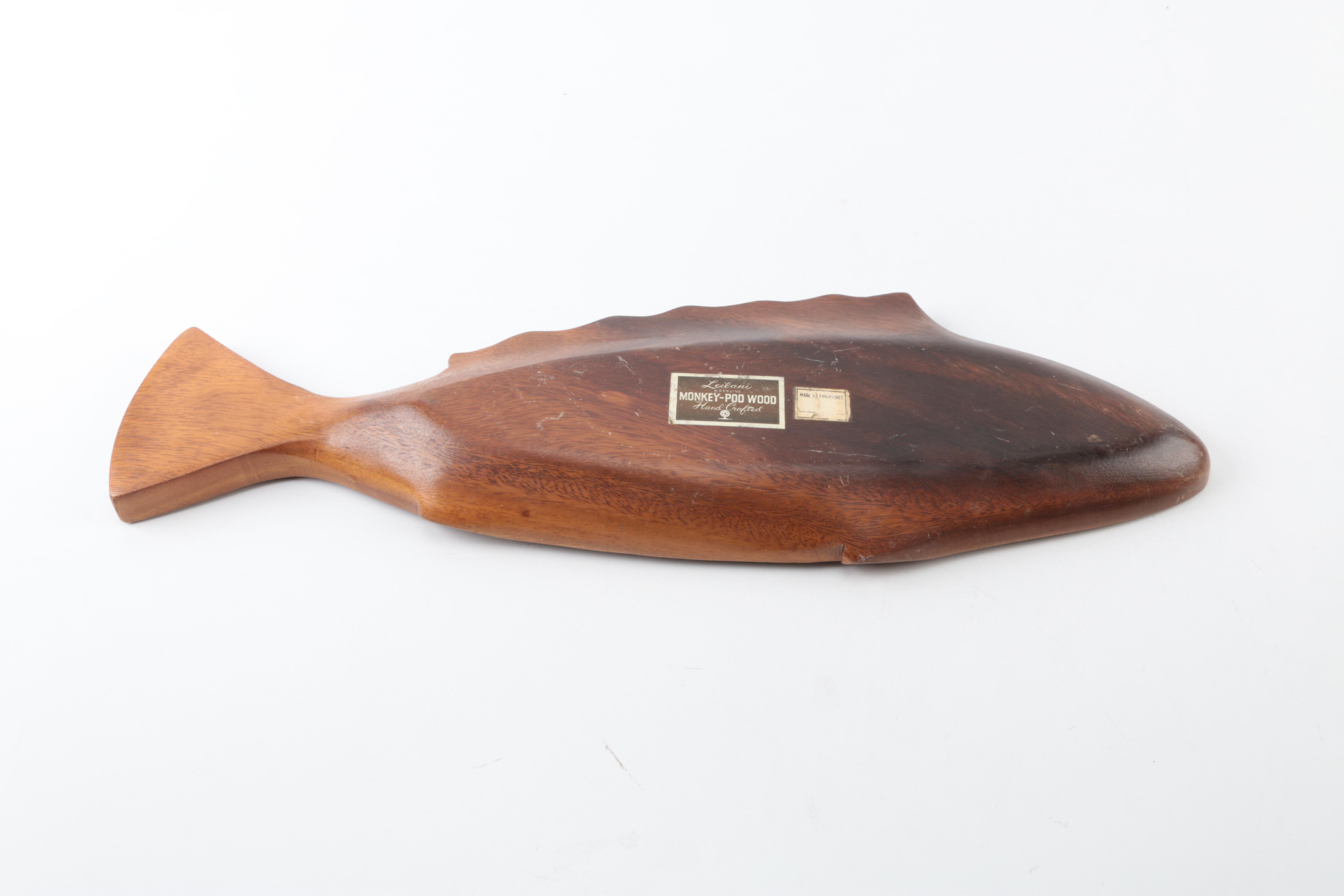 Wooden Table and Serving Ware