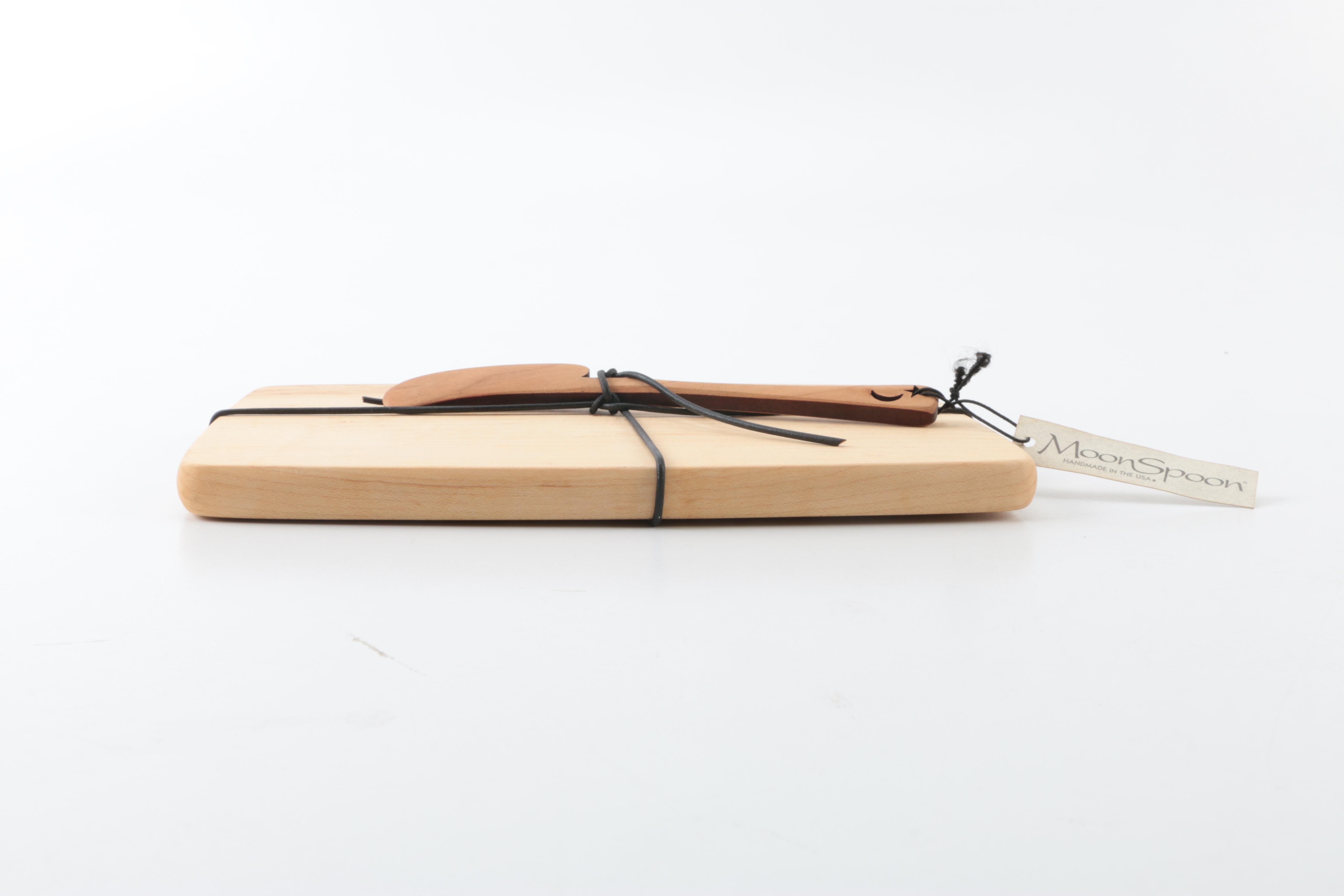 Wooden Table and Serving Ware