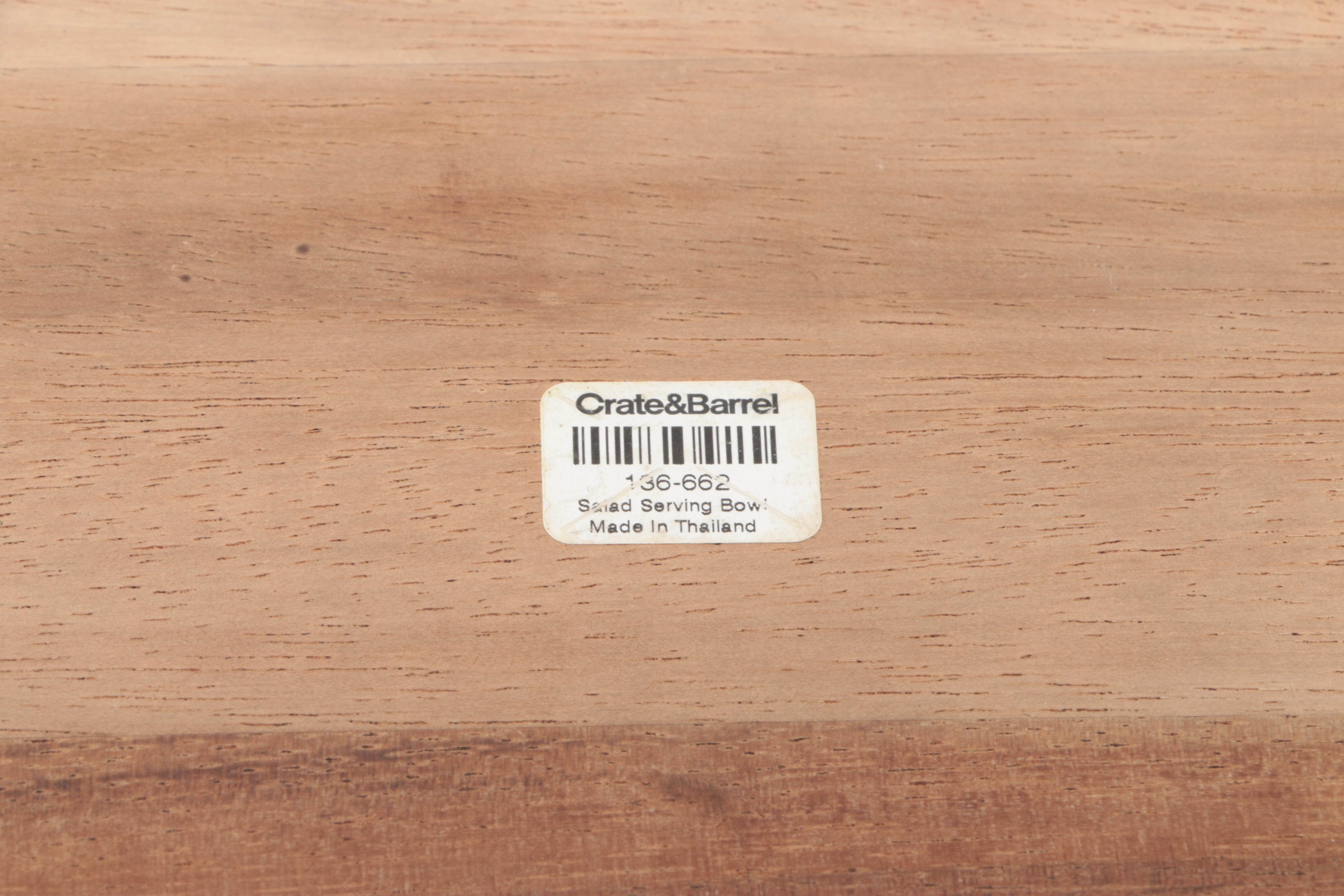 Wooden Table and Serving Ware