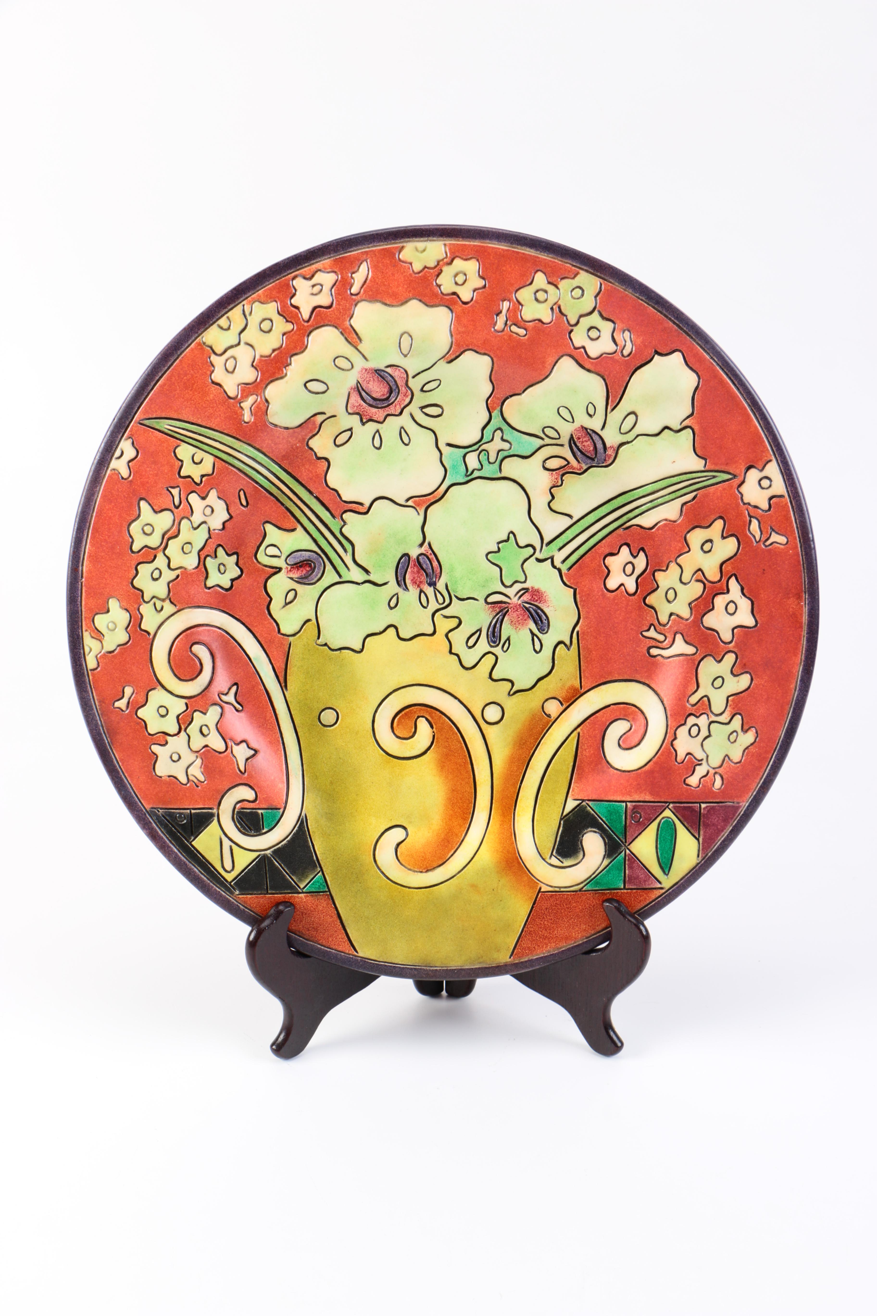 Decorative Ceramic Plates with Stands