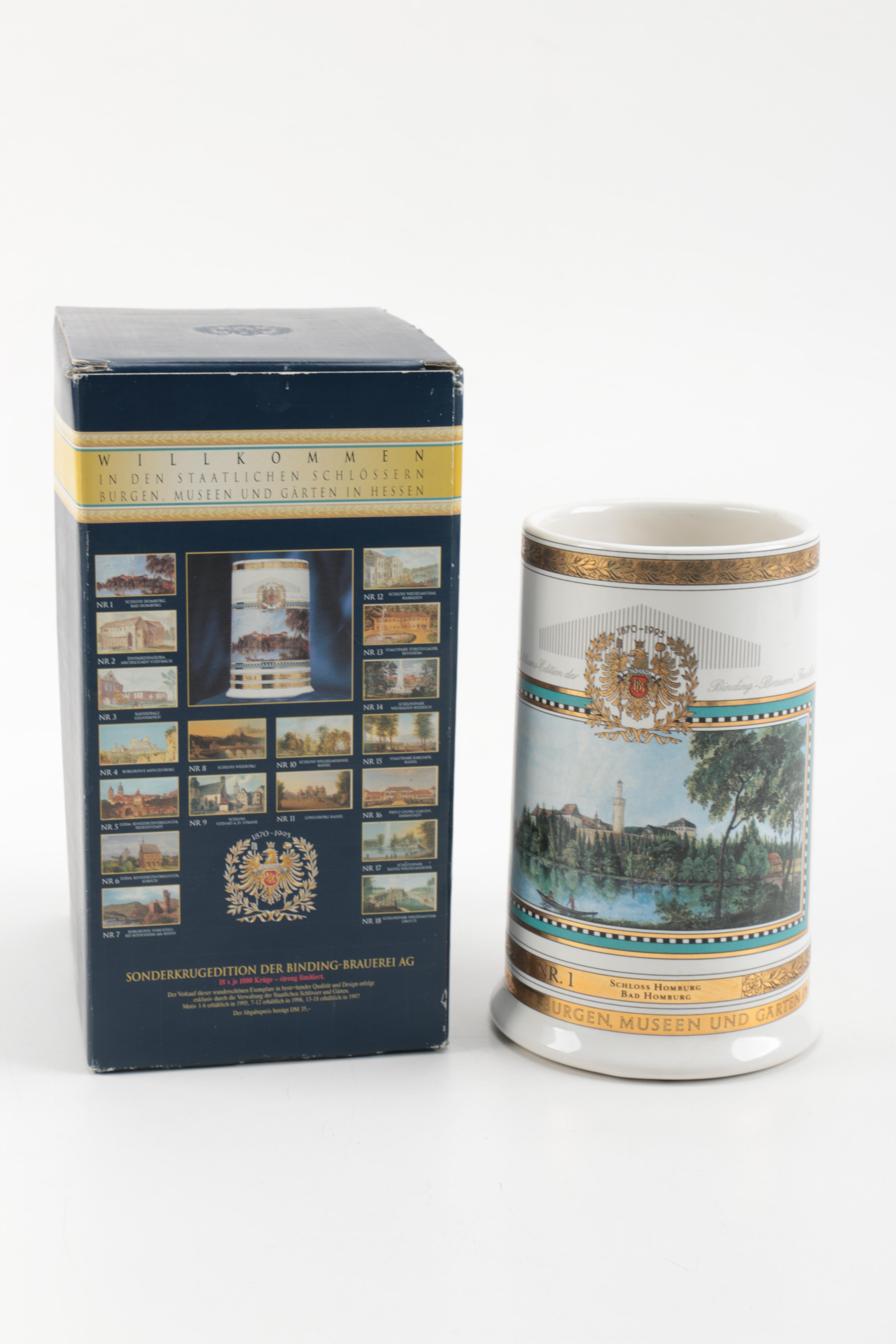 Limited Edition Mug of the White Tower in Bad Homburg, Germany