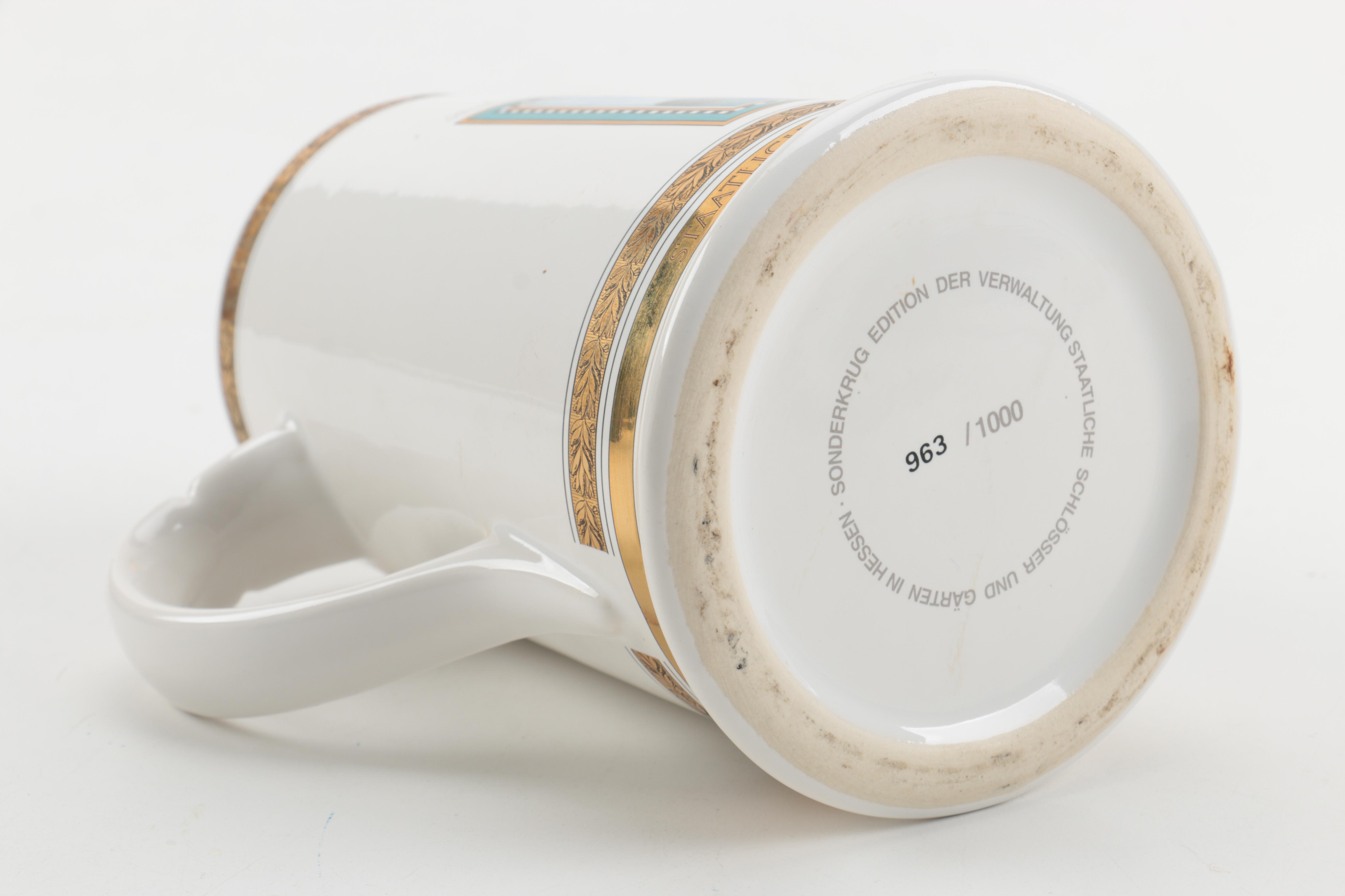 Limited Edition Mug of the White Tower in Bad Homburg, Germany