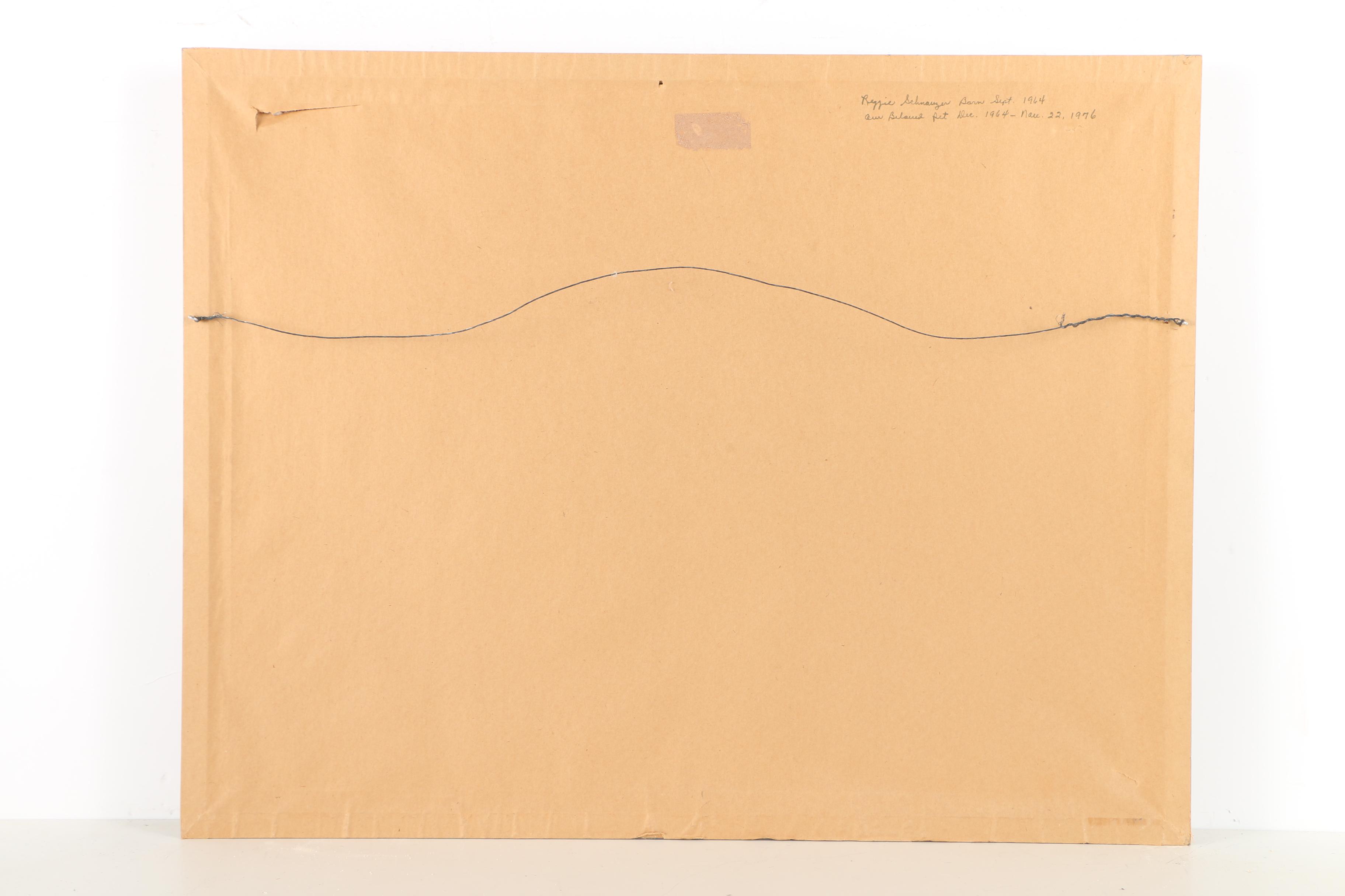 Oil Painting on Canvas of a Miniature Schnauzer