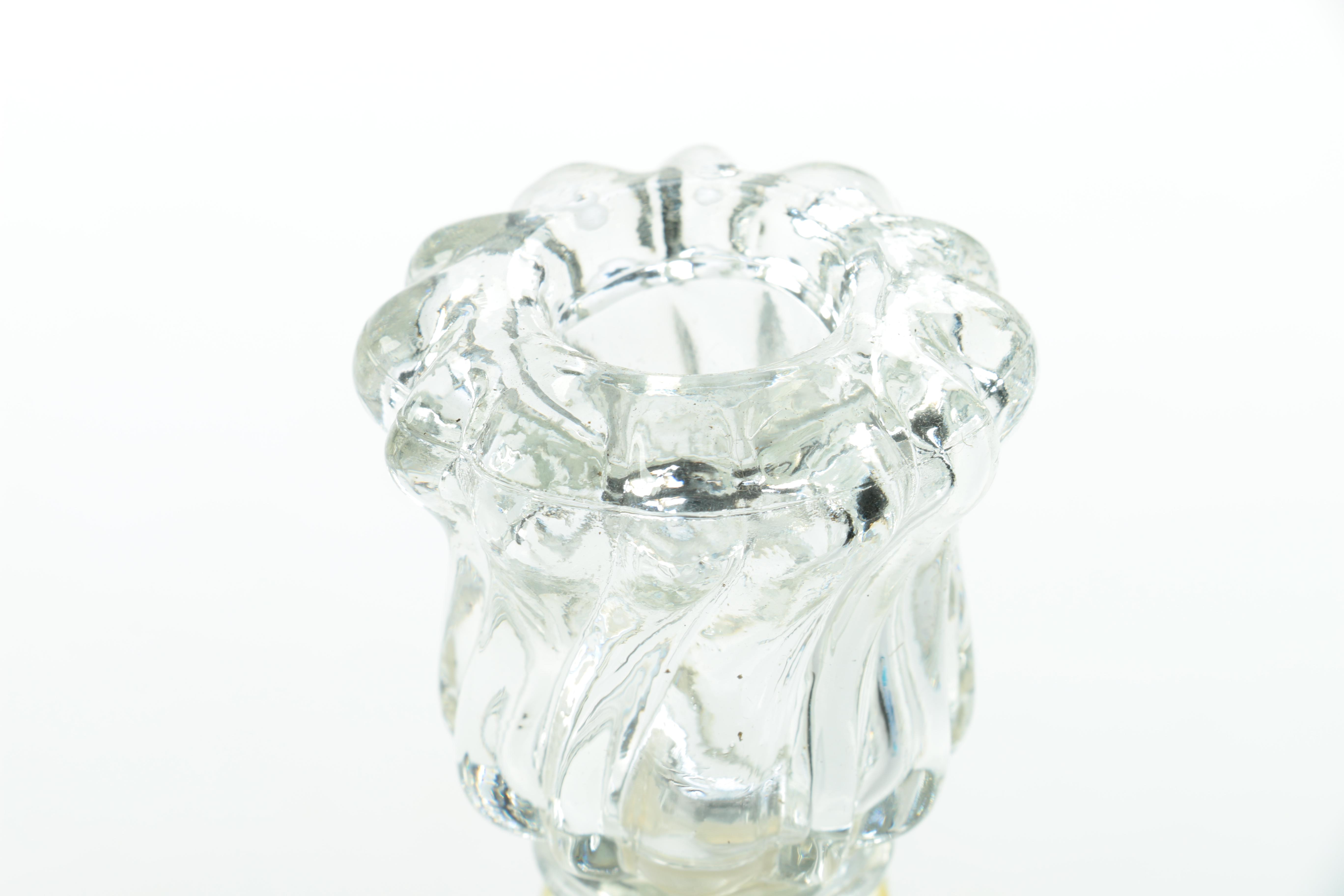 Pair of Avon "Opalique Candlestick" Charisma Cologne Decanters