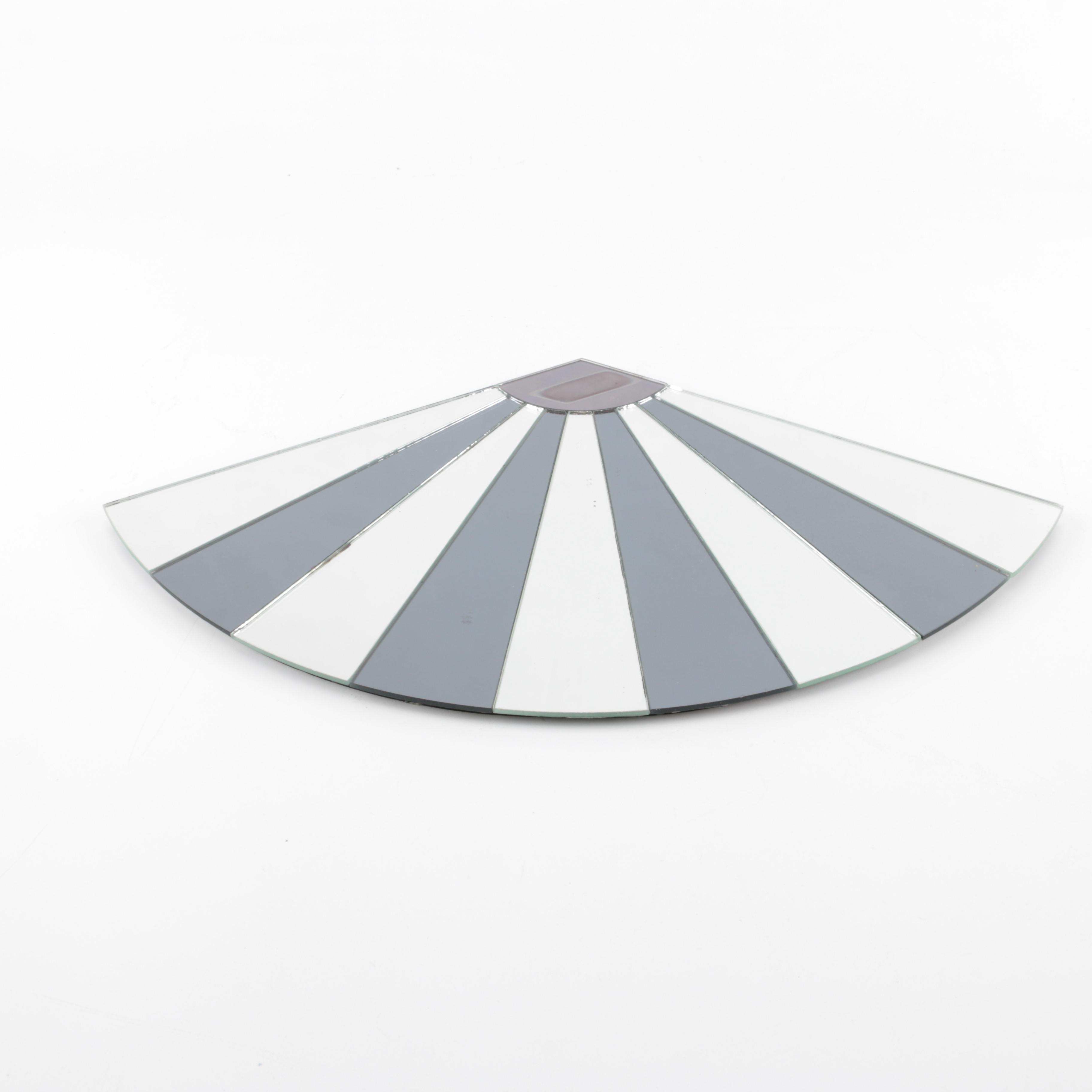 Fan Style Mirrored Wall Hanging
