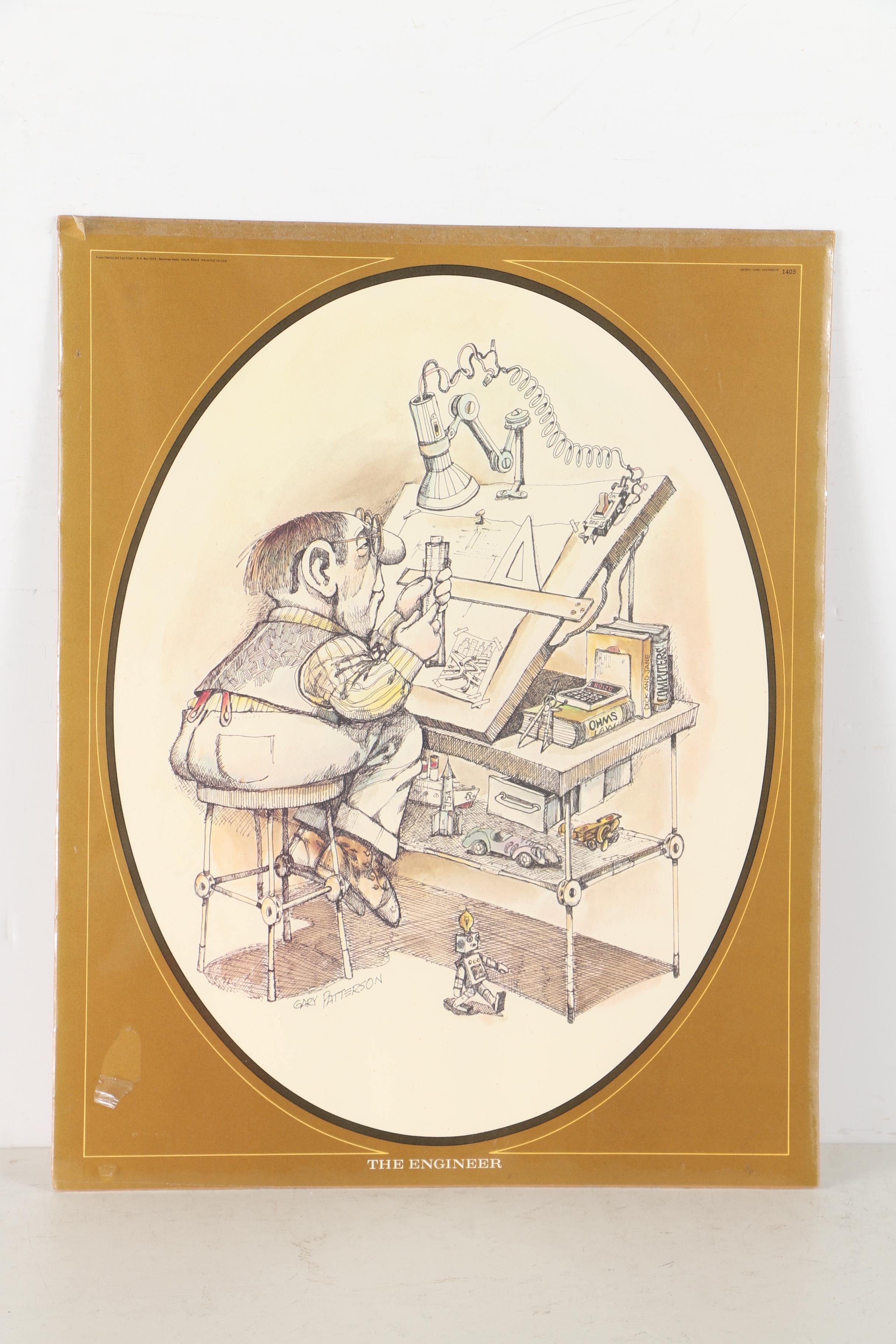 Offset Lithographs after Gary Patterson & Lyonel Feininger