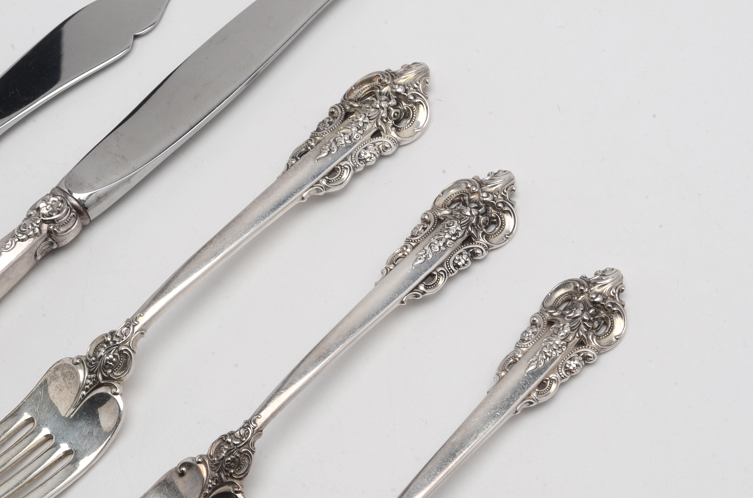 Twenty-Five Pieces of Wallace "Grande Baroque" Sterling Silver Flatware