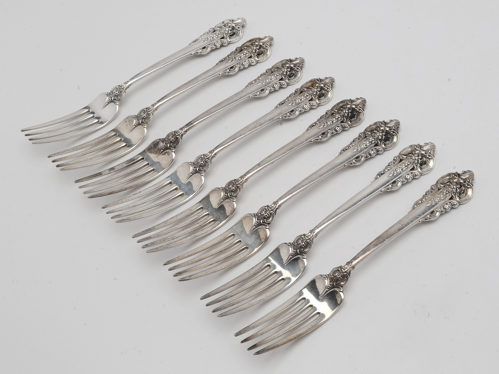 Twenty-Five Pieces of Wallace "Grande Baroque" Sterling Silver Flatware