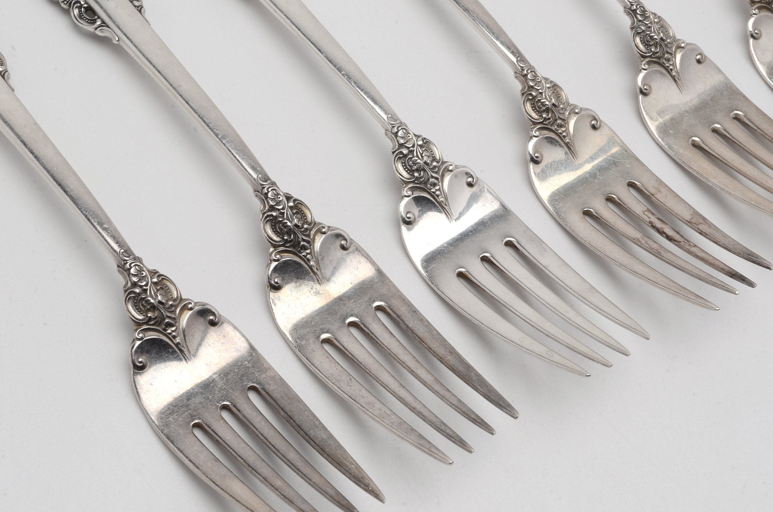 Twenty-Five Pieces of Wallace "Grande Baroque" Sterling Silver Flatware