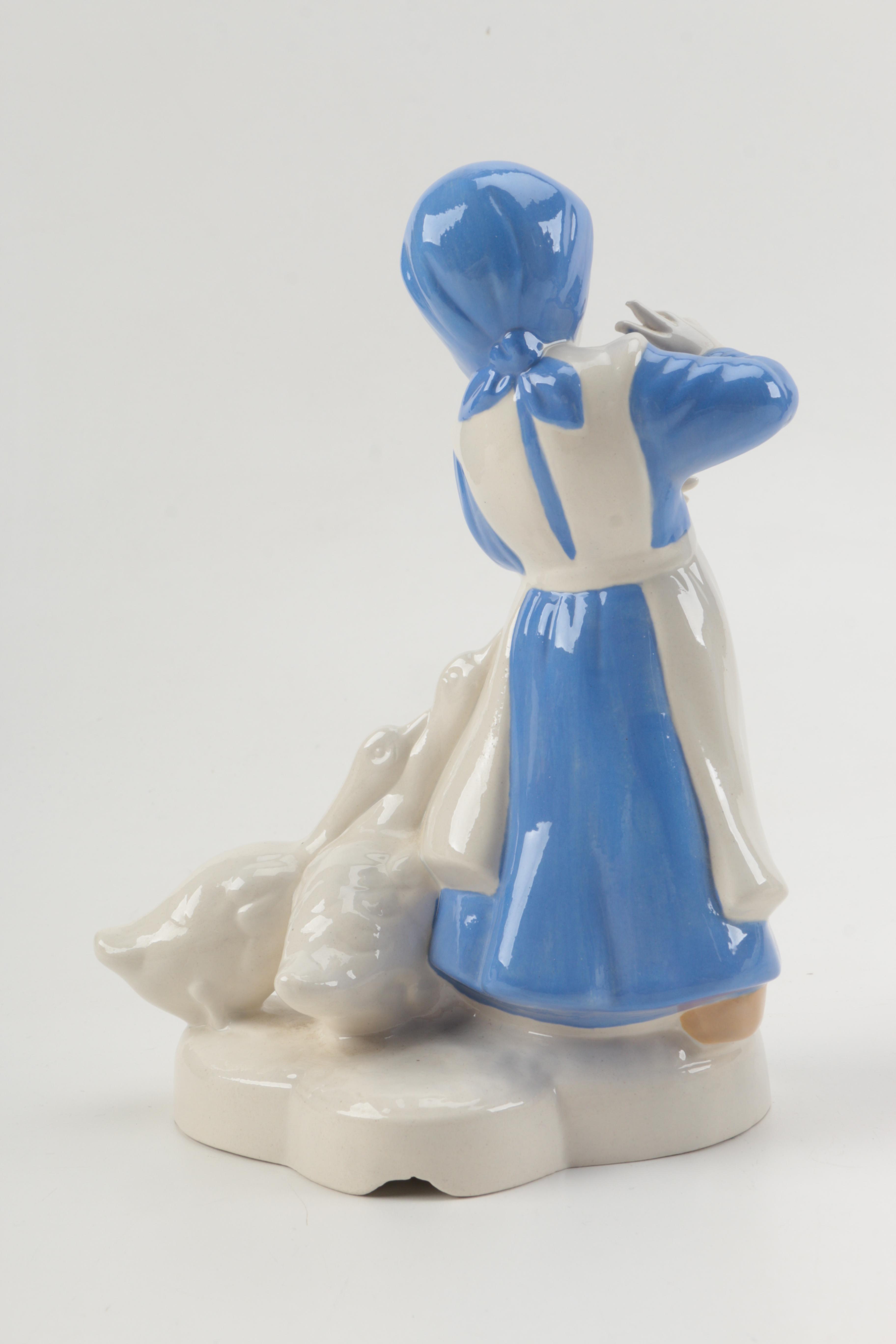 1978 Dutch Style Figurines with Geese