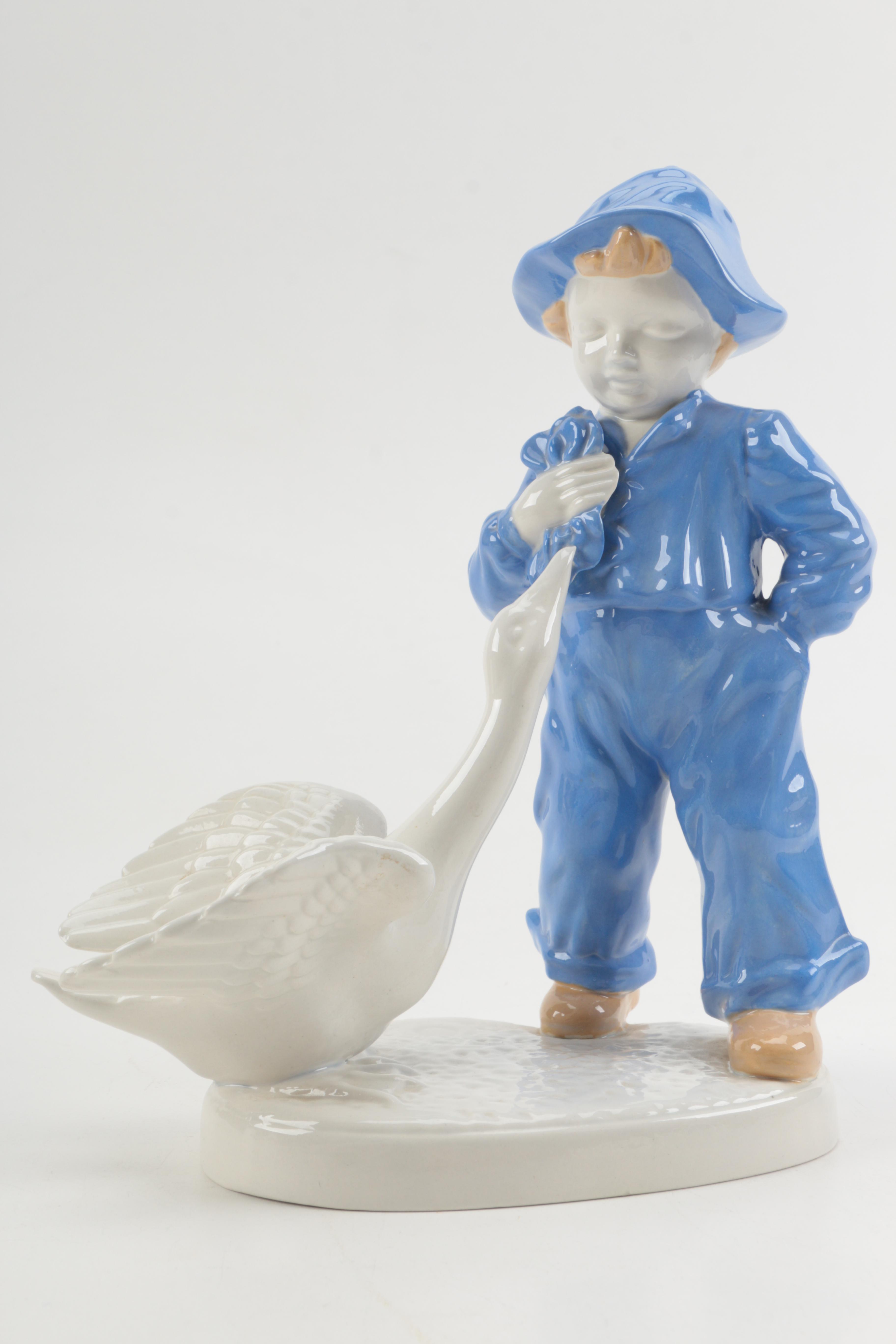 1978 Dutch Style Figurines with Geese