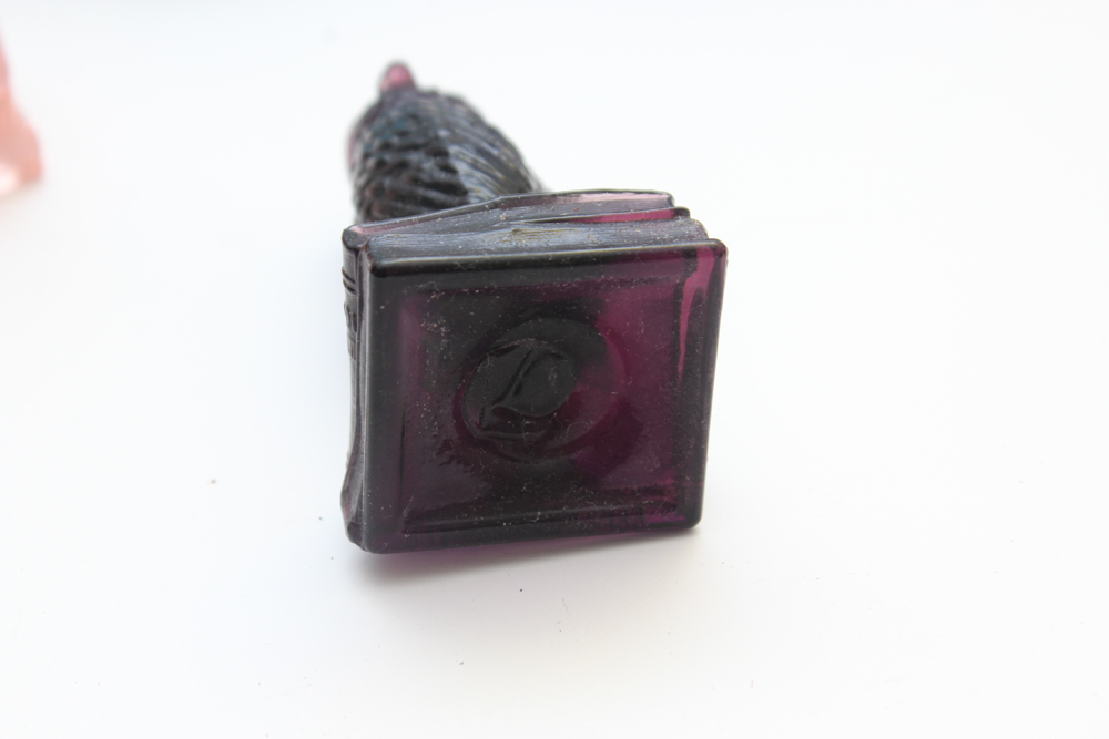 1970s Degenhart Glass Owls in Assorted Colors