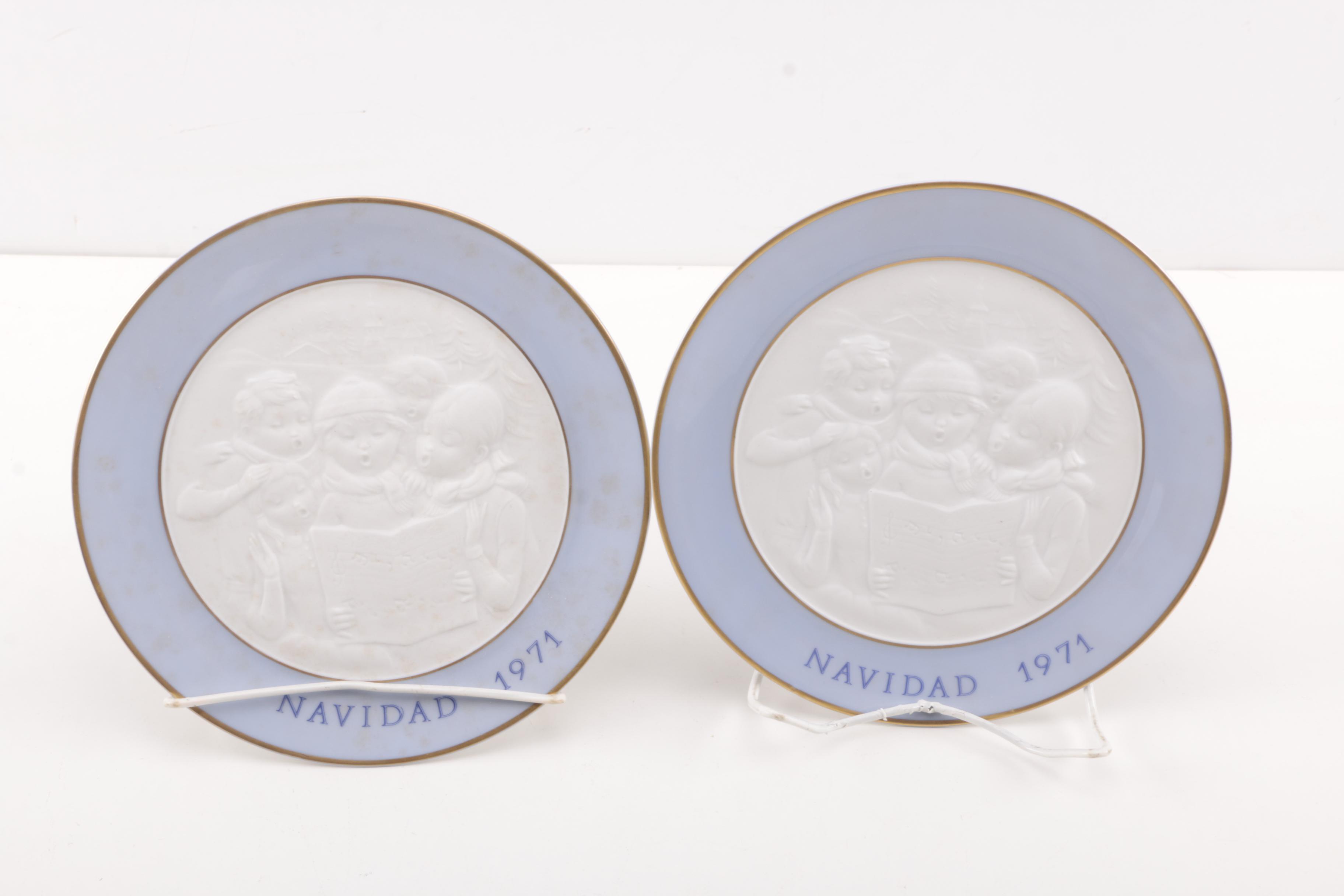 Group of 1971 Lladró Christmas Christmas Plates