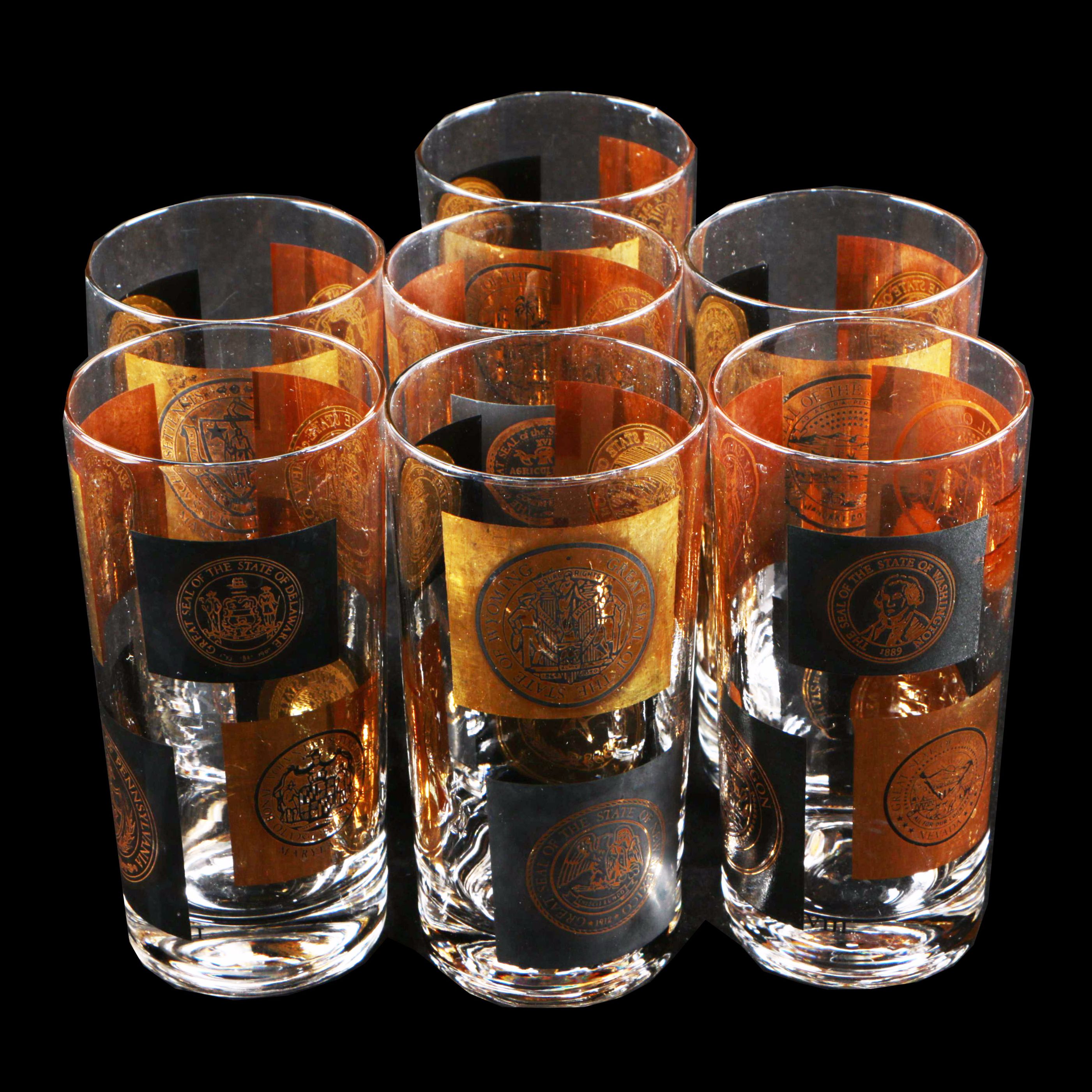 Seven State Seal Glasses