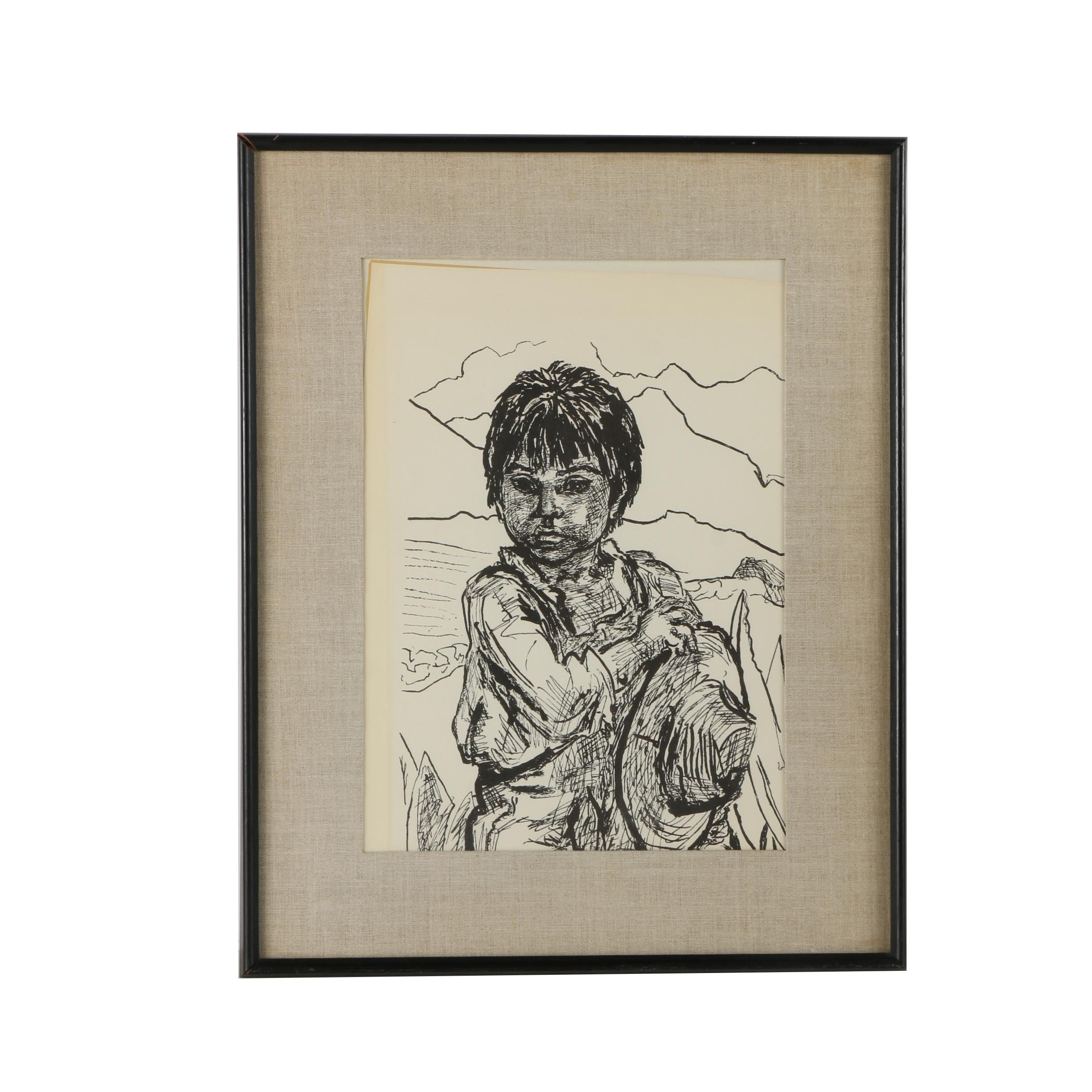 Marion Greenwood Lithograph "Indito"