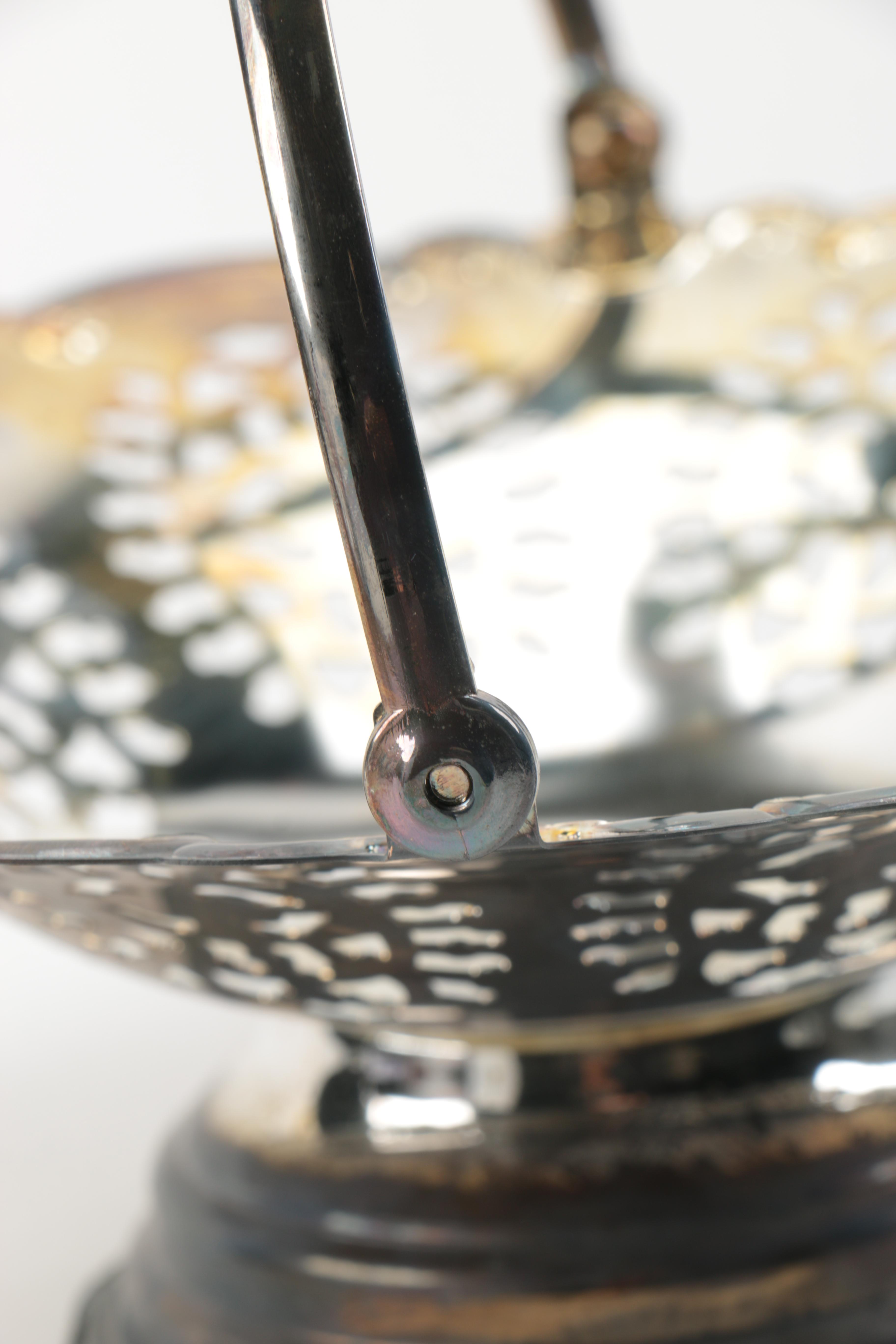 Godinger Silver Plate Swing Handled Basket