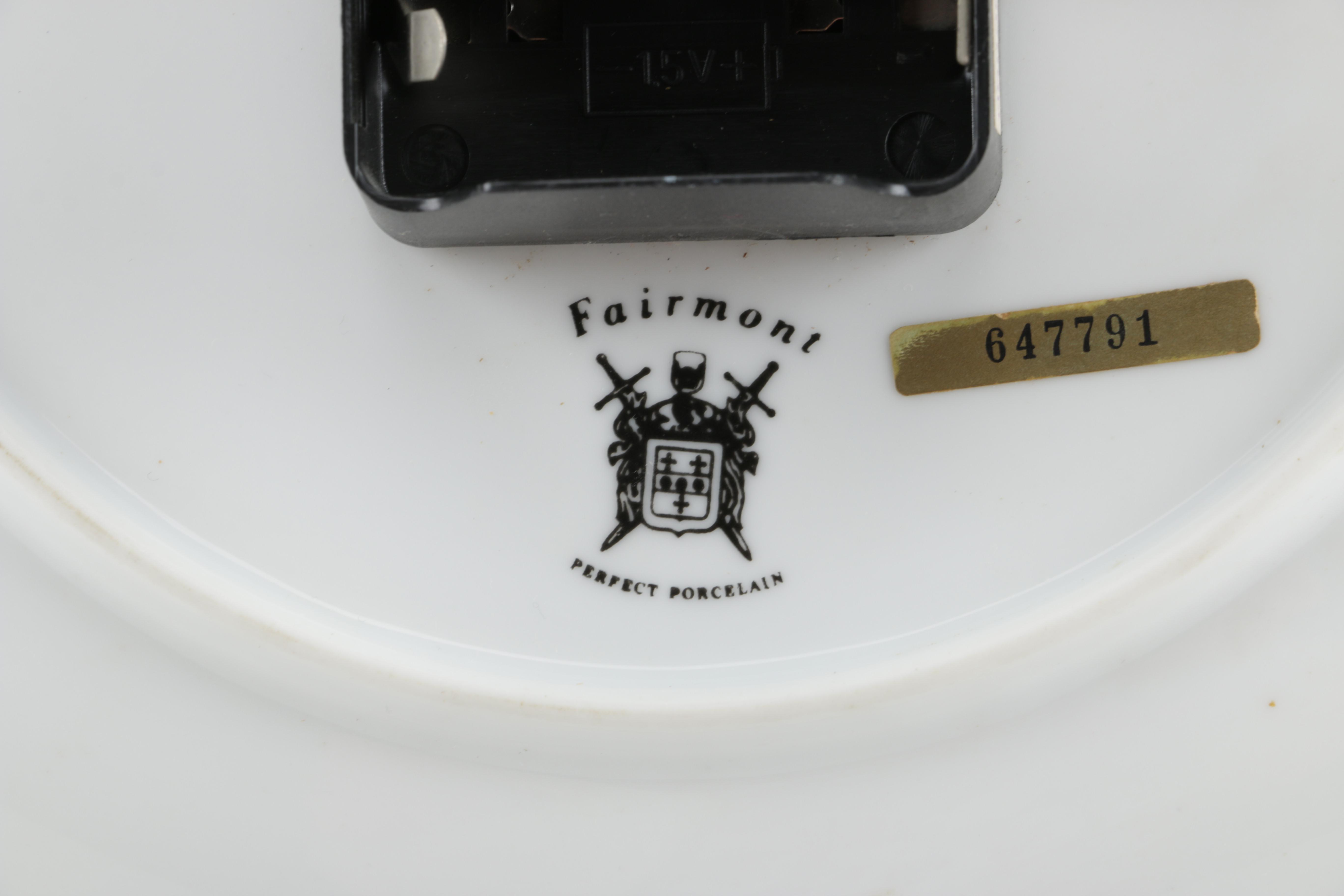 Porcelain Norman Rockwell Plate Clock