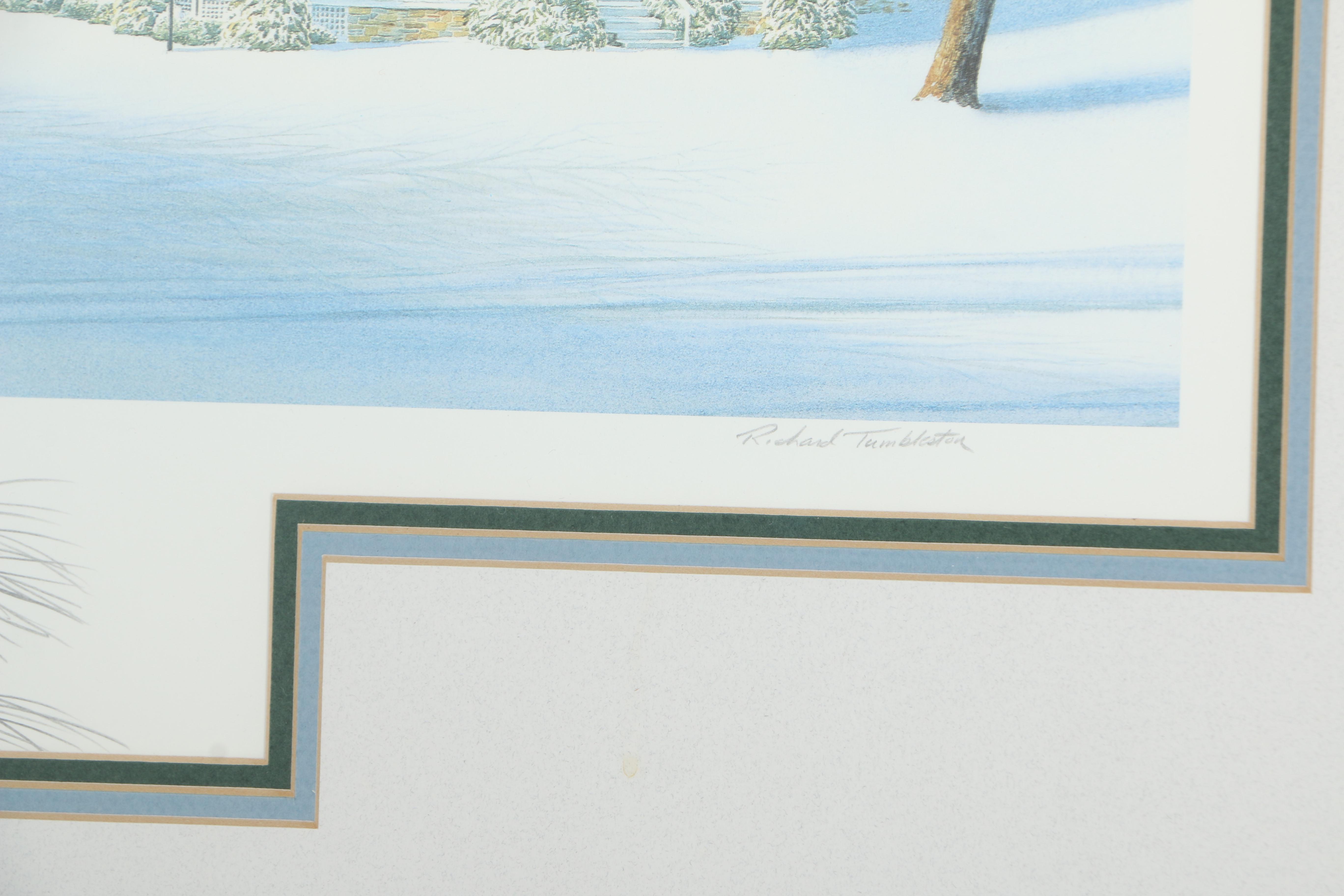 Richard Tumbleston Artist's Proof Offset Lithograph "Mast Farm Inn"