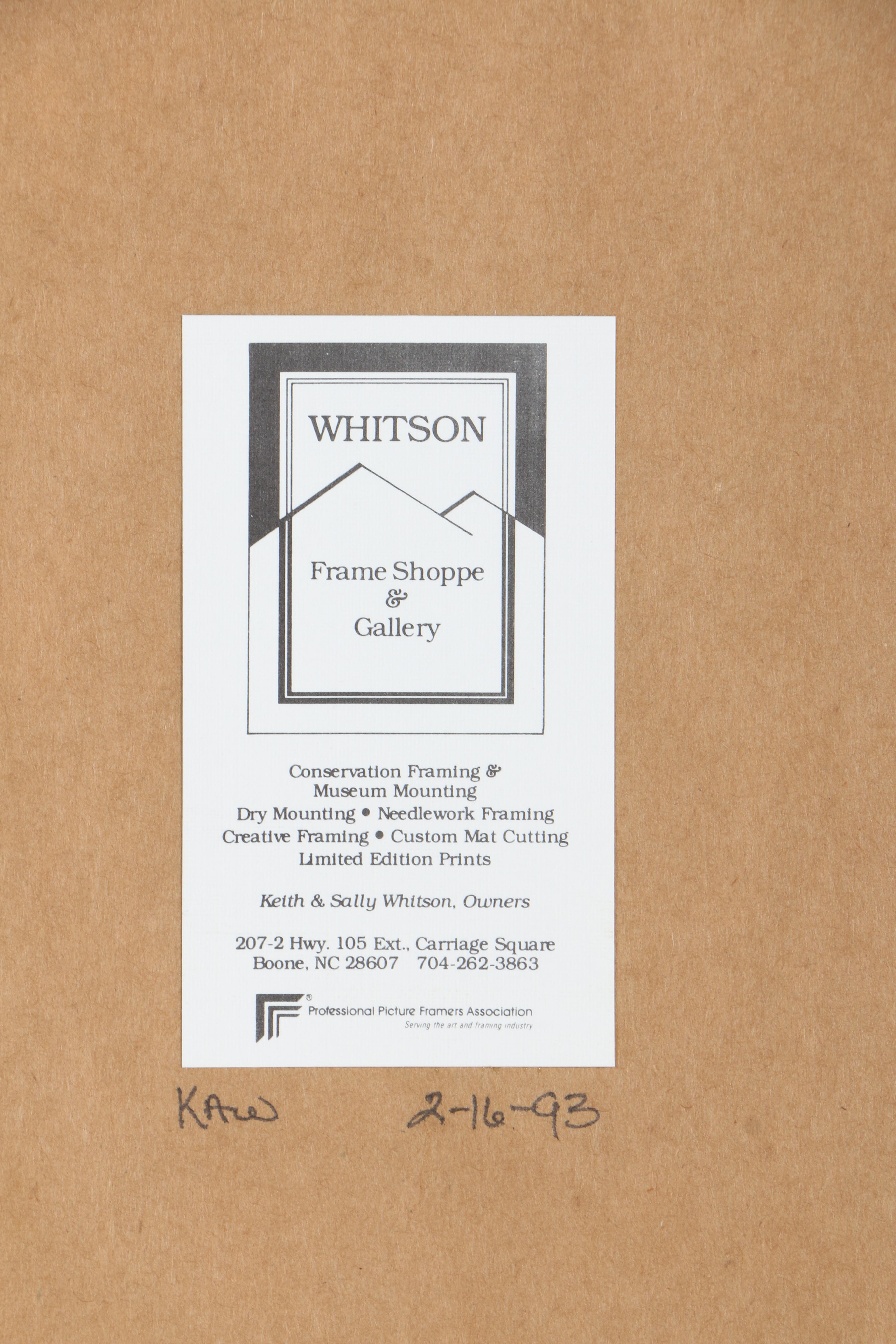 Richard Tumbleston Artist's Proof Offset Lithograph "Mast Farm Inn"