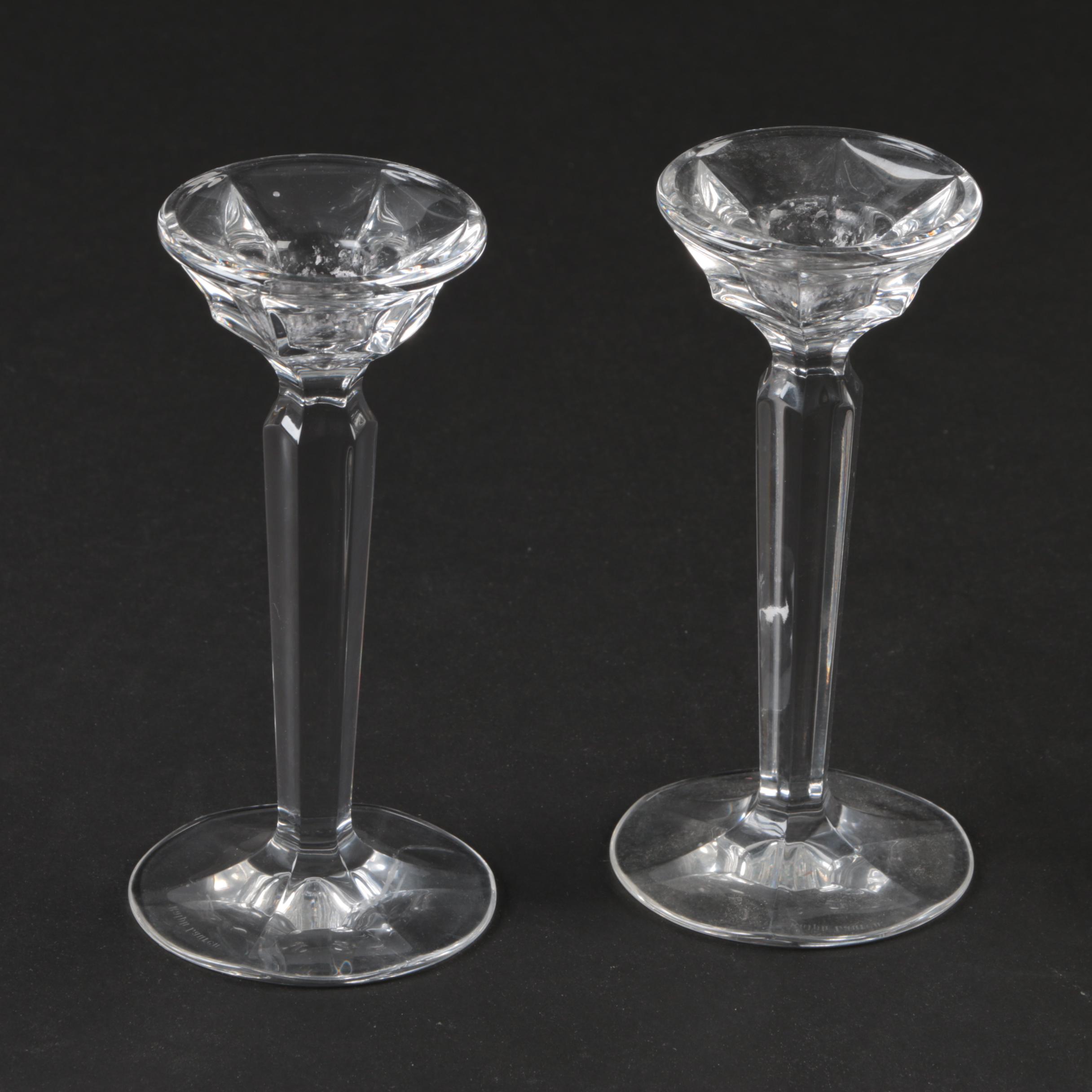 Ralph Lauren Glass Candle Holders