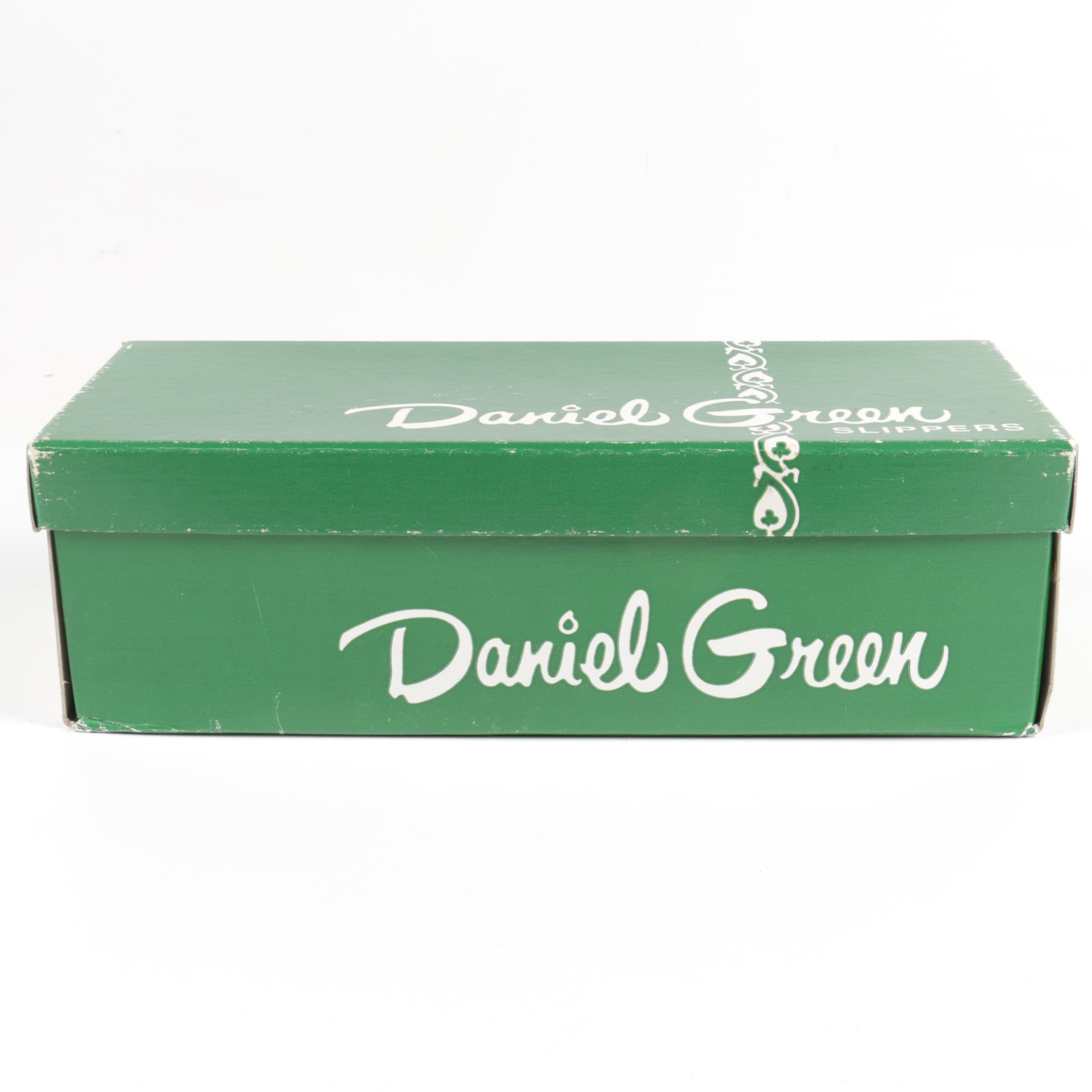 Two Tone Metallic Slippers by Daniel Green