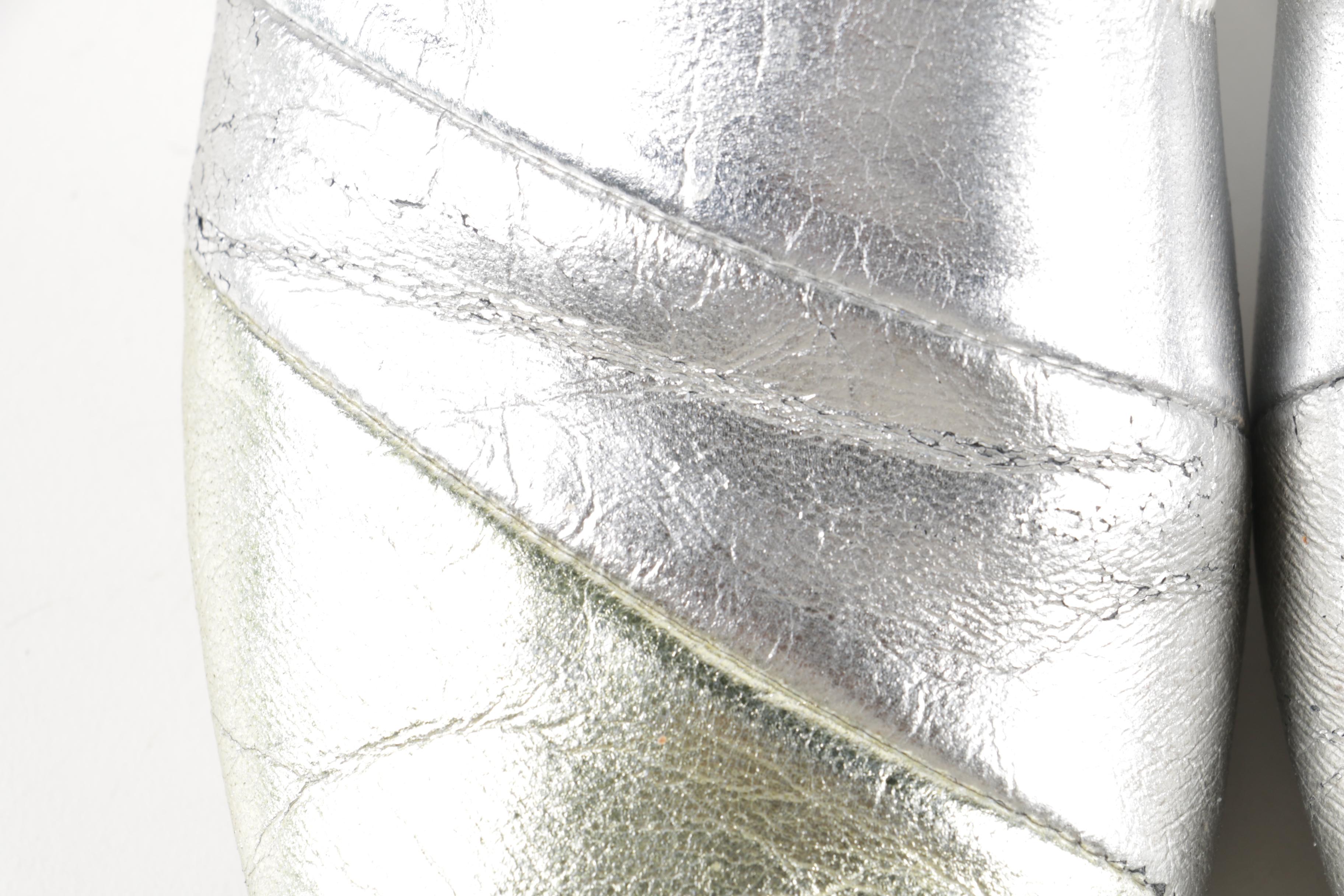 Two Tone Metallic Slippers by Daniel Green