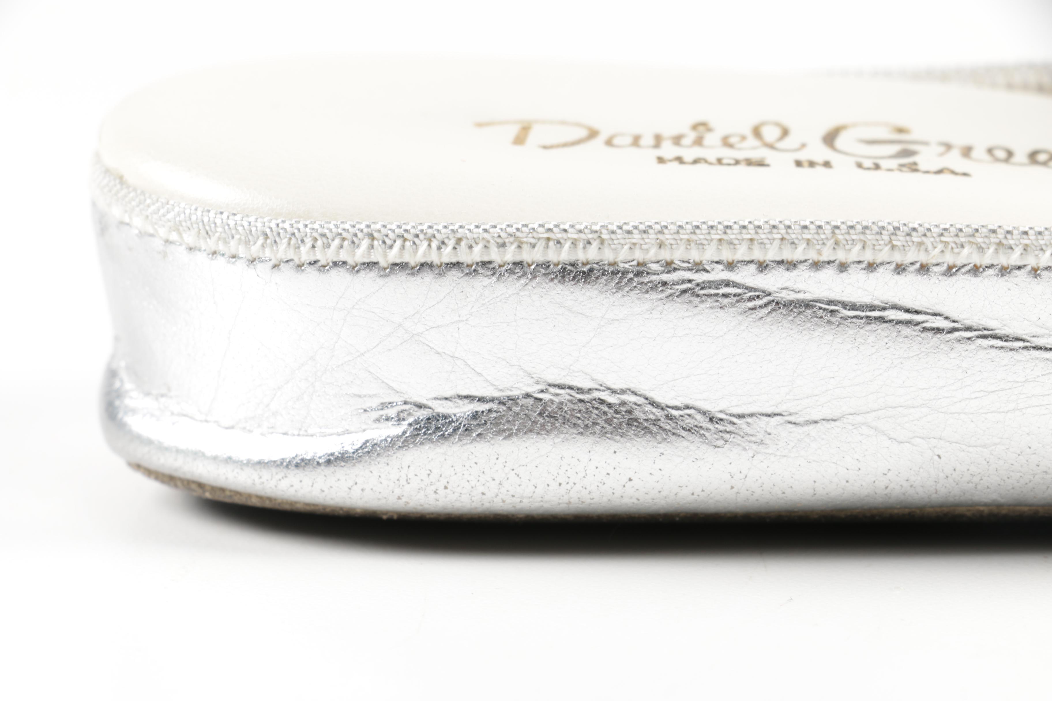 Two Tone Metallic Slippers by Daniel Green